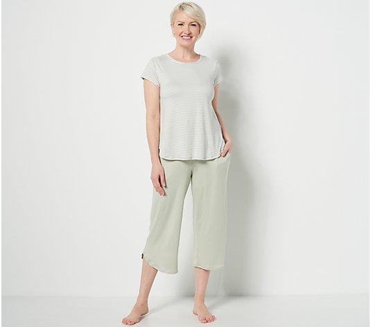 Koolaburra by UGG Cozy Jersey Swing Tee and Cropped Pants