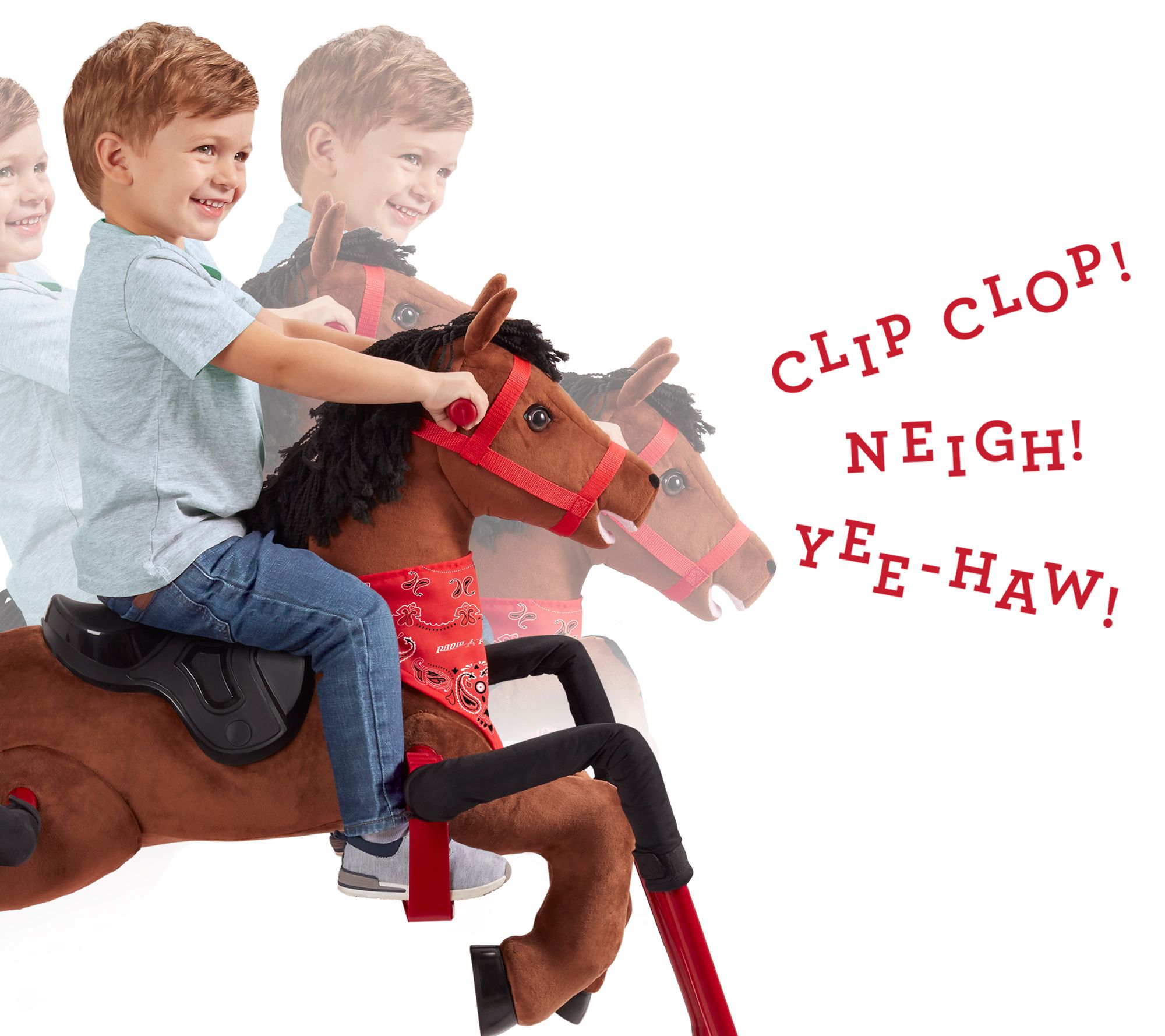 radio flyer plush interactive riding horse