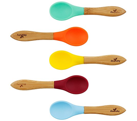 Avanchy Baby Bamboo Spoons - Set of 5