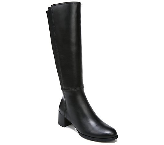 Naturalizer Wide Calf Leather High Shaft Boots- Brent