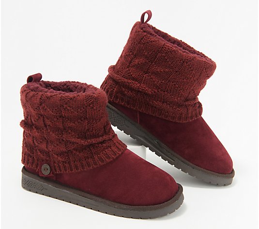 Muk Luks Sweater Knit Winter Boots - Laurel