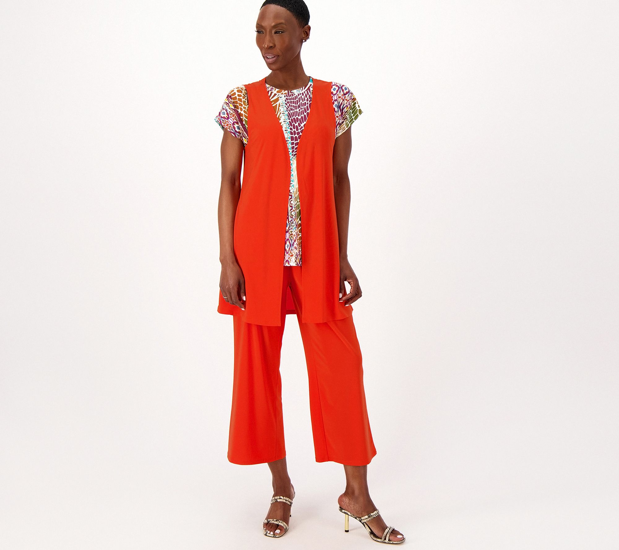 Women with Control Regular Como Jersey Tunic & Crop Pants 