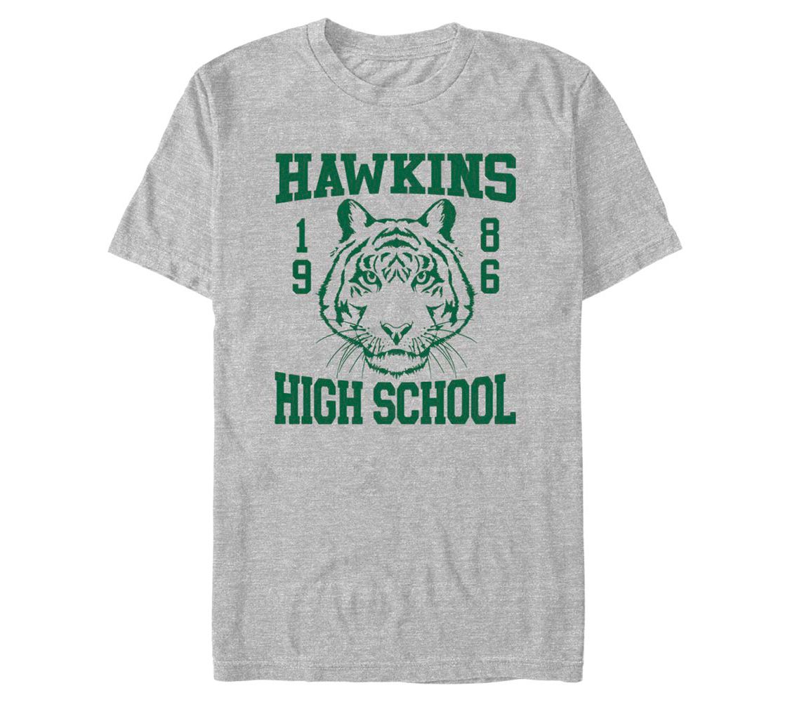 Stranger Things Hawkins High School 1986 T-Shirt Grey