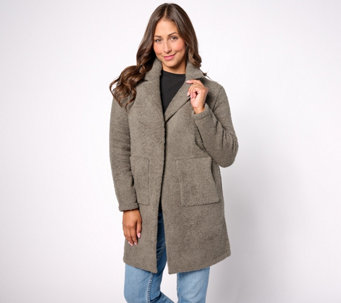 Barefoot Dreams CozyChic Coatigan with Patch Pockets