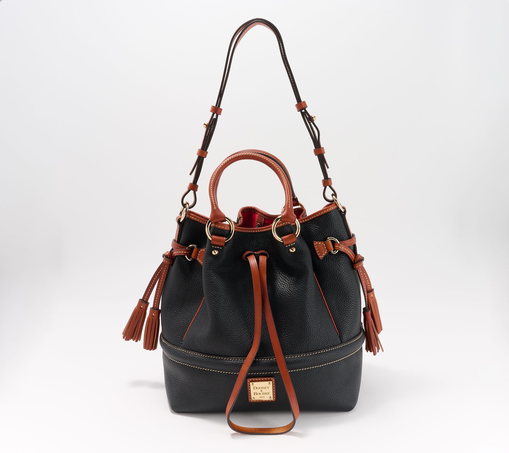 Dooney & Bourke Pebble Leather Buckley Drawstring Bag