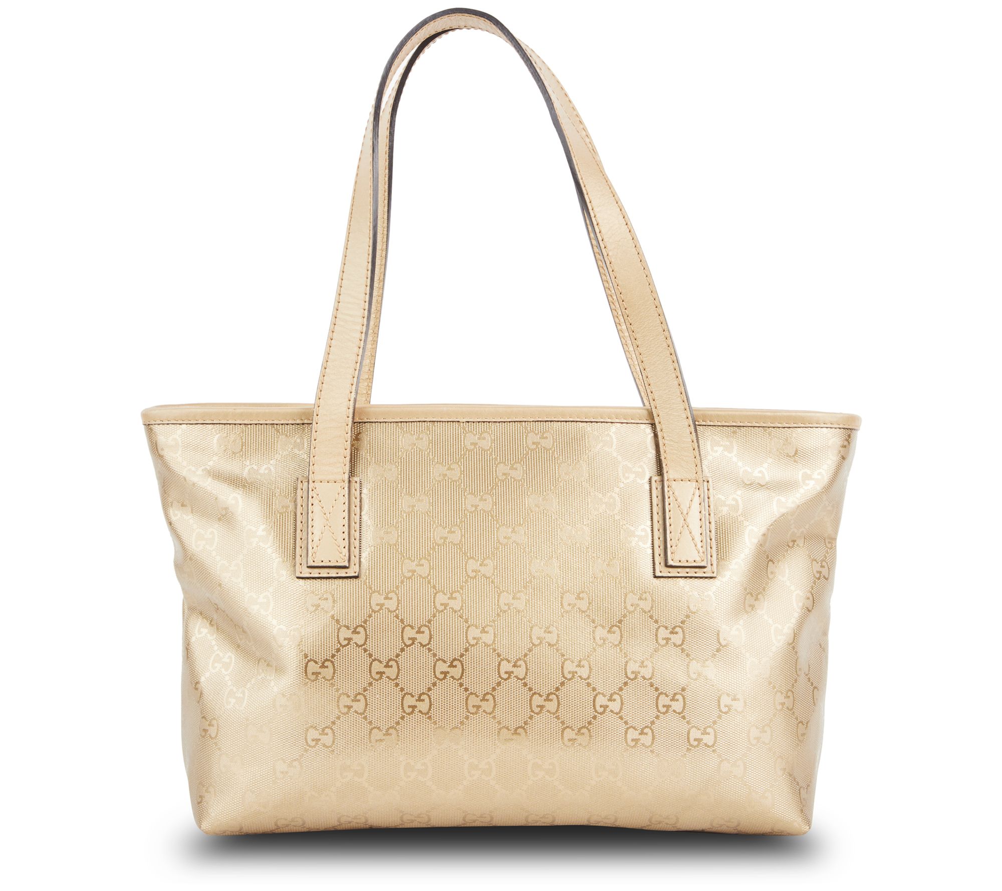 Pre-Owned Gucci Joy Tote Bag GG Imprime Gold