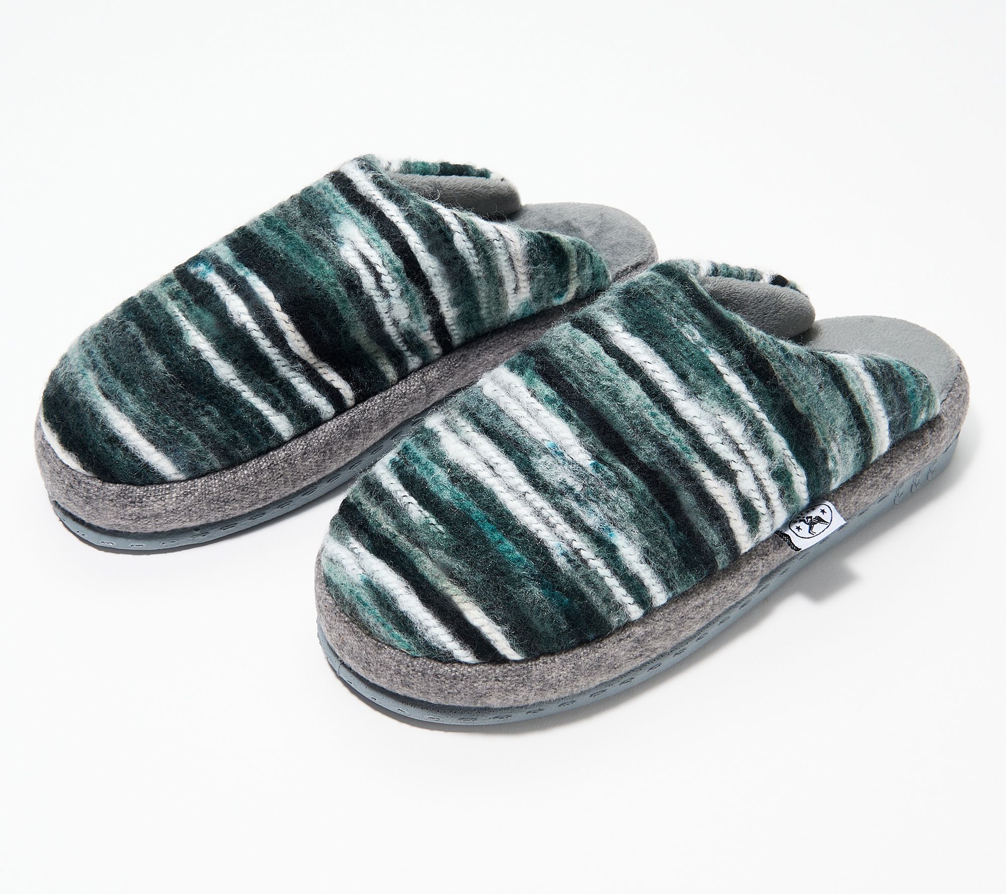 As Is Naot Woven Fleece Lined Slippers - Recline