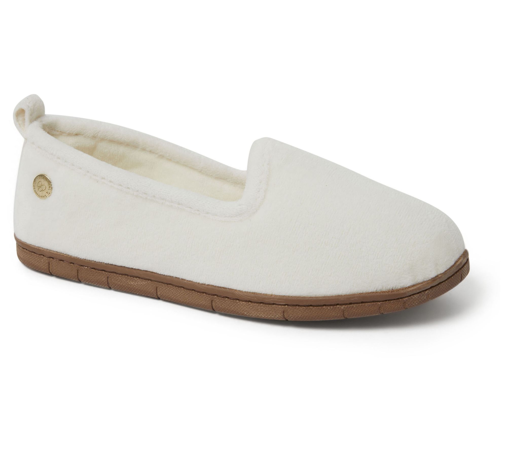 Dearfoams Memory Foam Chenille Closed Back Slip pers