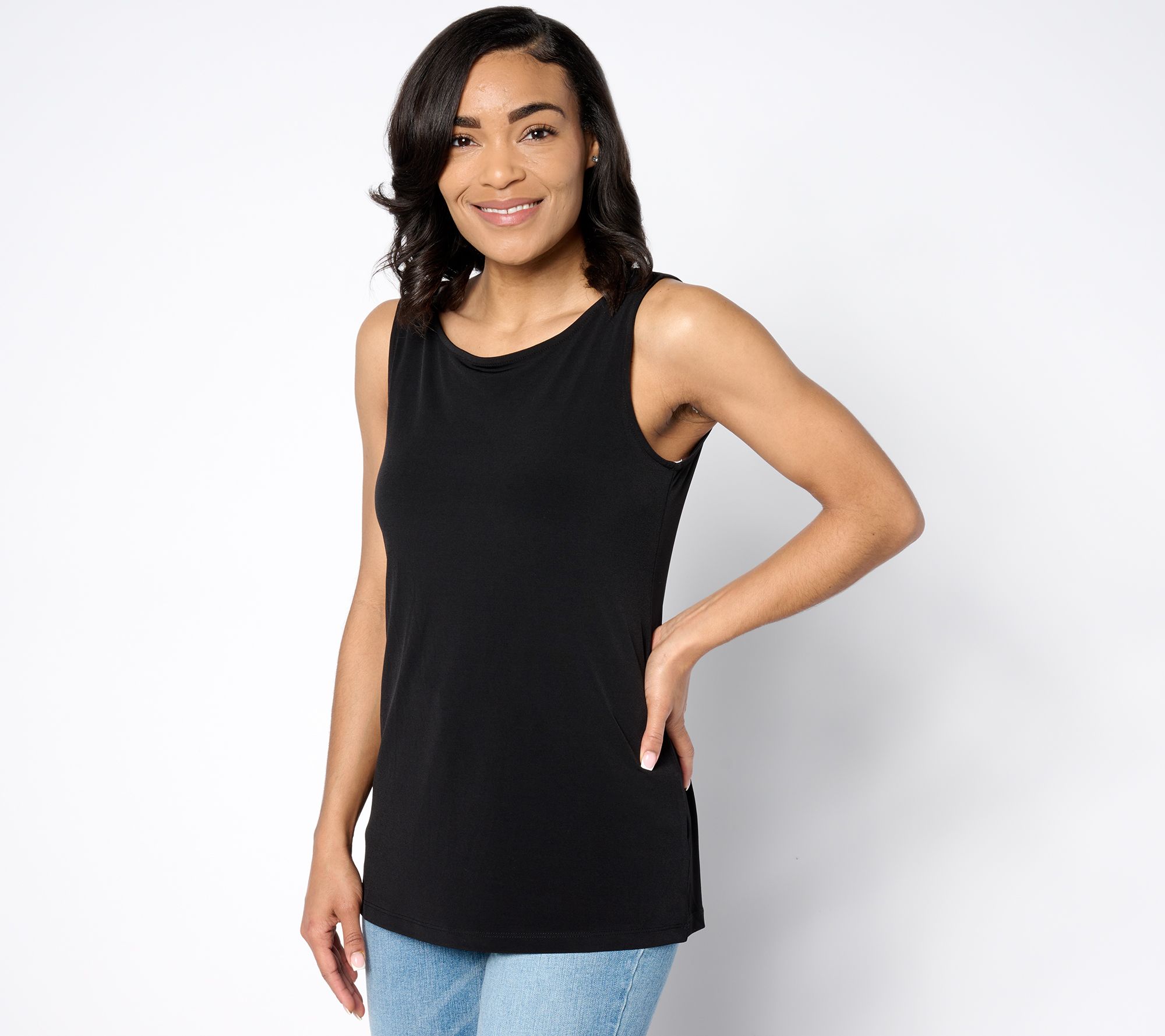 Susan Graver Modern Essentials Liquid Knit Tank Top