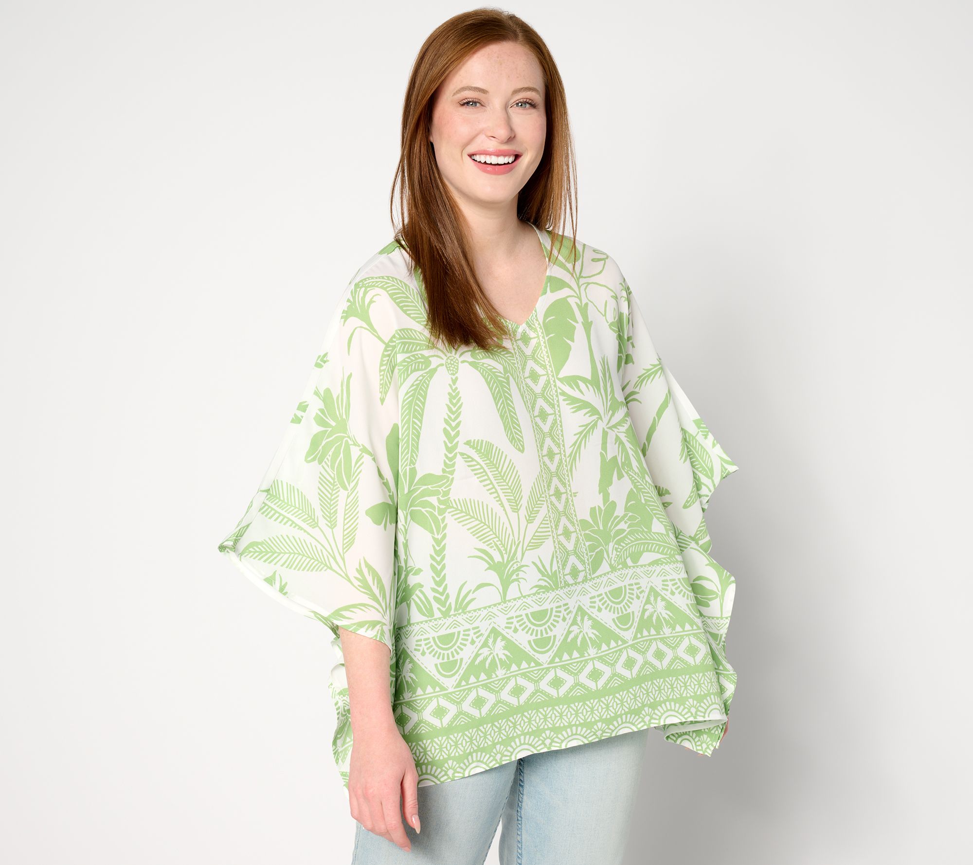 Belle by Kim Gravel Boca Border Paradise Poncho
