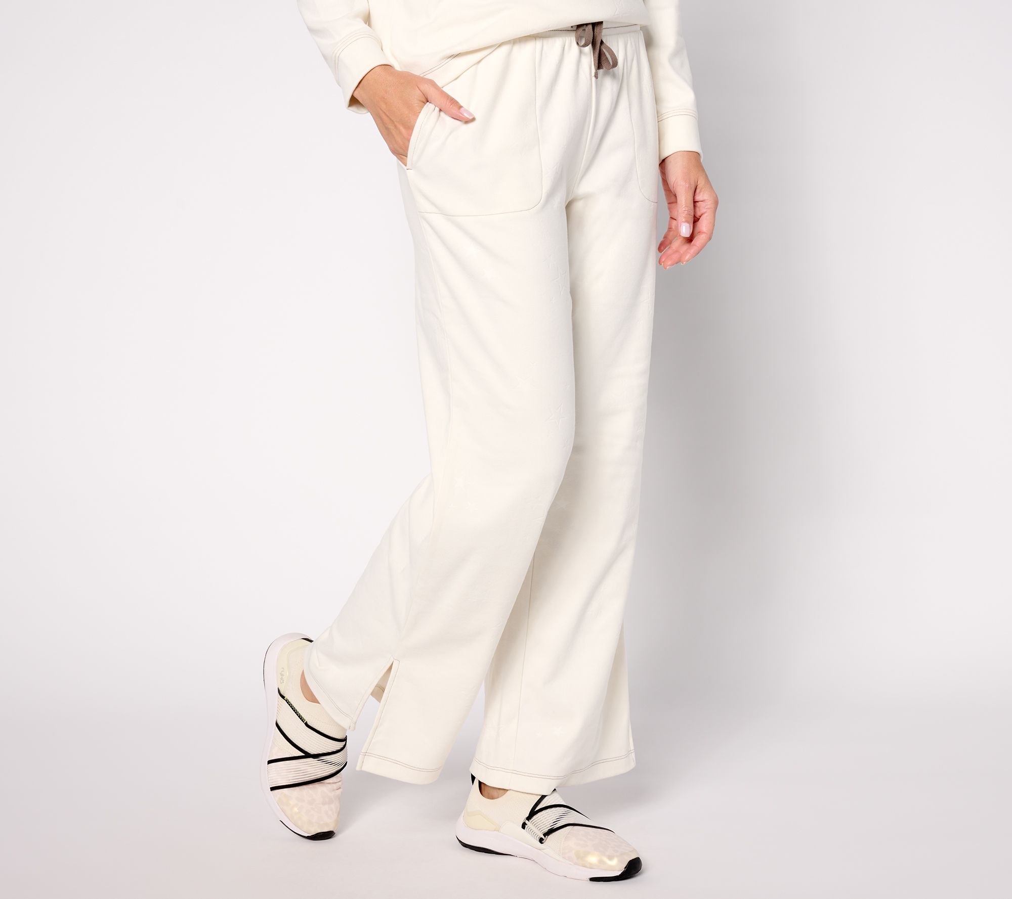 "As Is" AnyBody Lounge Star Fleece Straight Leg Pant
