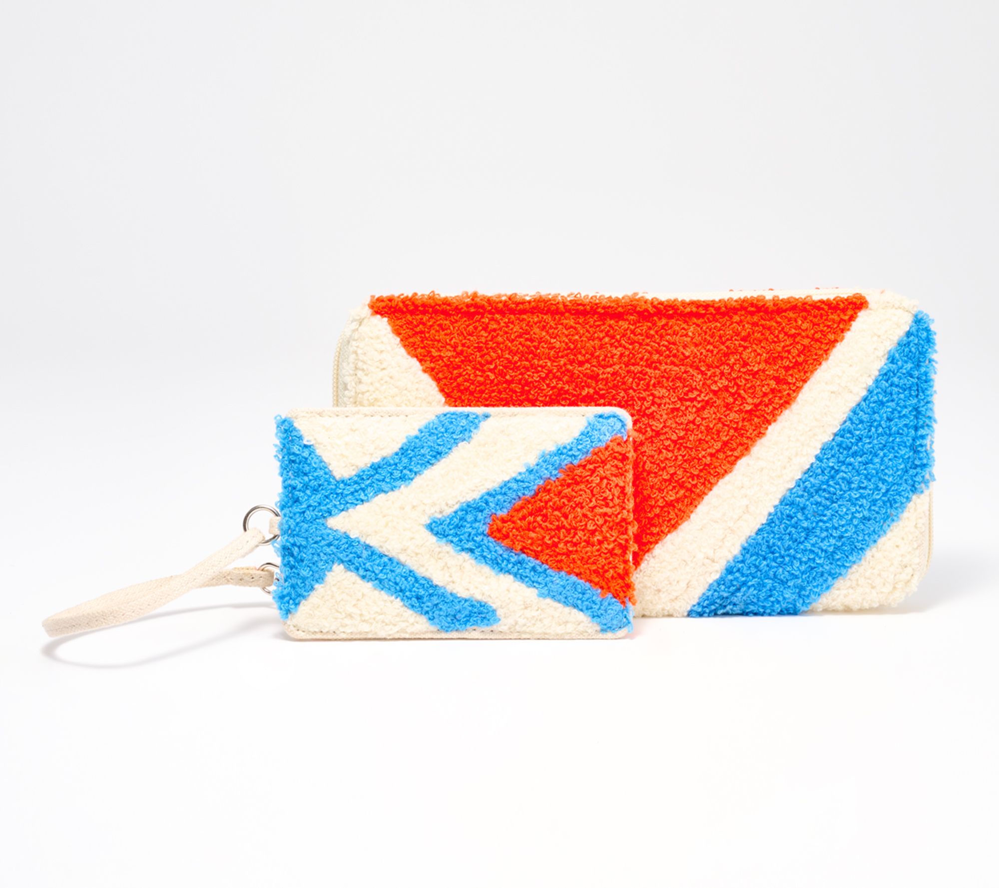 America & Beyond Embellished Zip Wallet & ID Pouch Bundle