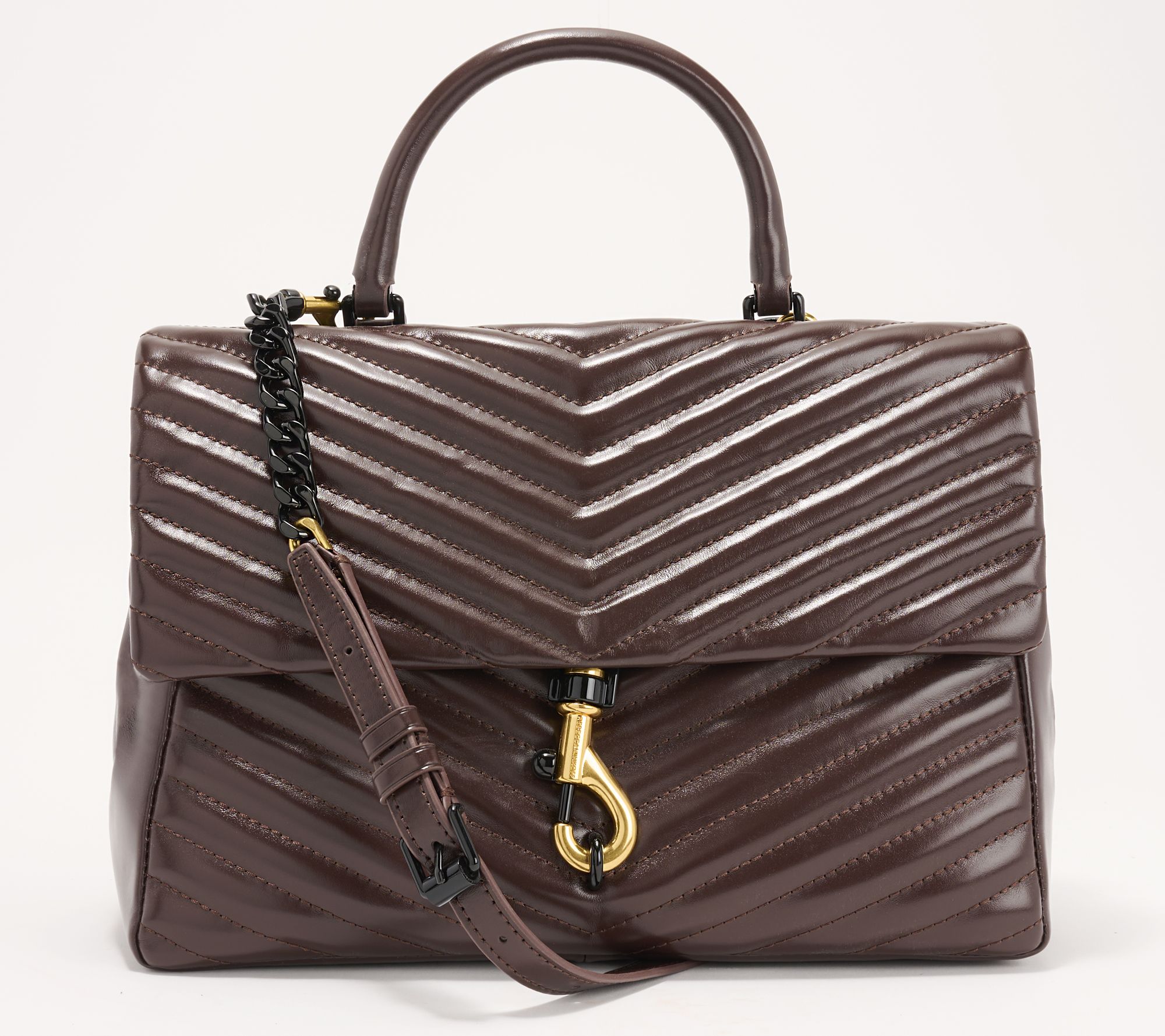 Rebecca Minkoff Edie Large Leather Top Handle Shoulder Bag