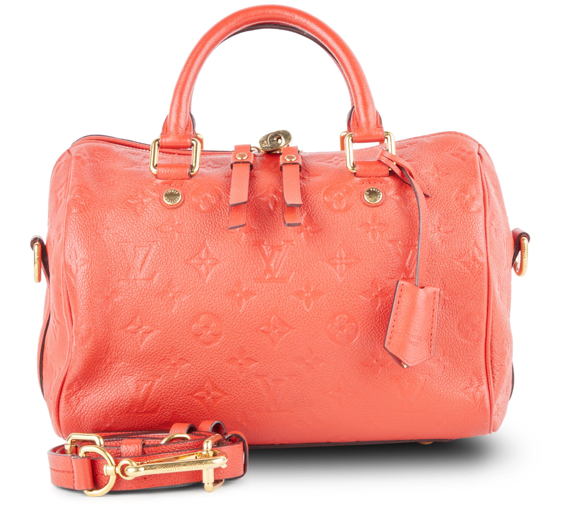 Pre-Owned Louis Vuitton Speedy Bandouliere 30 Monogram Red 