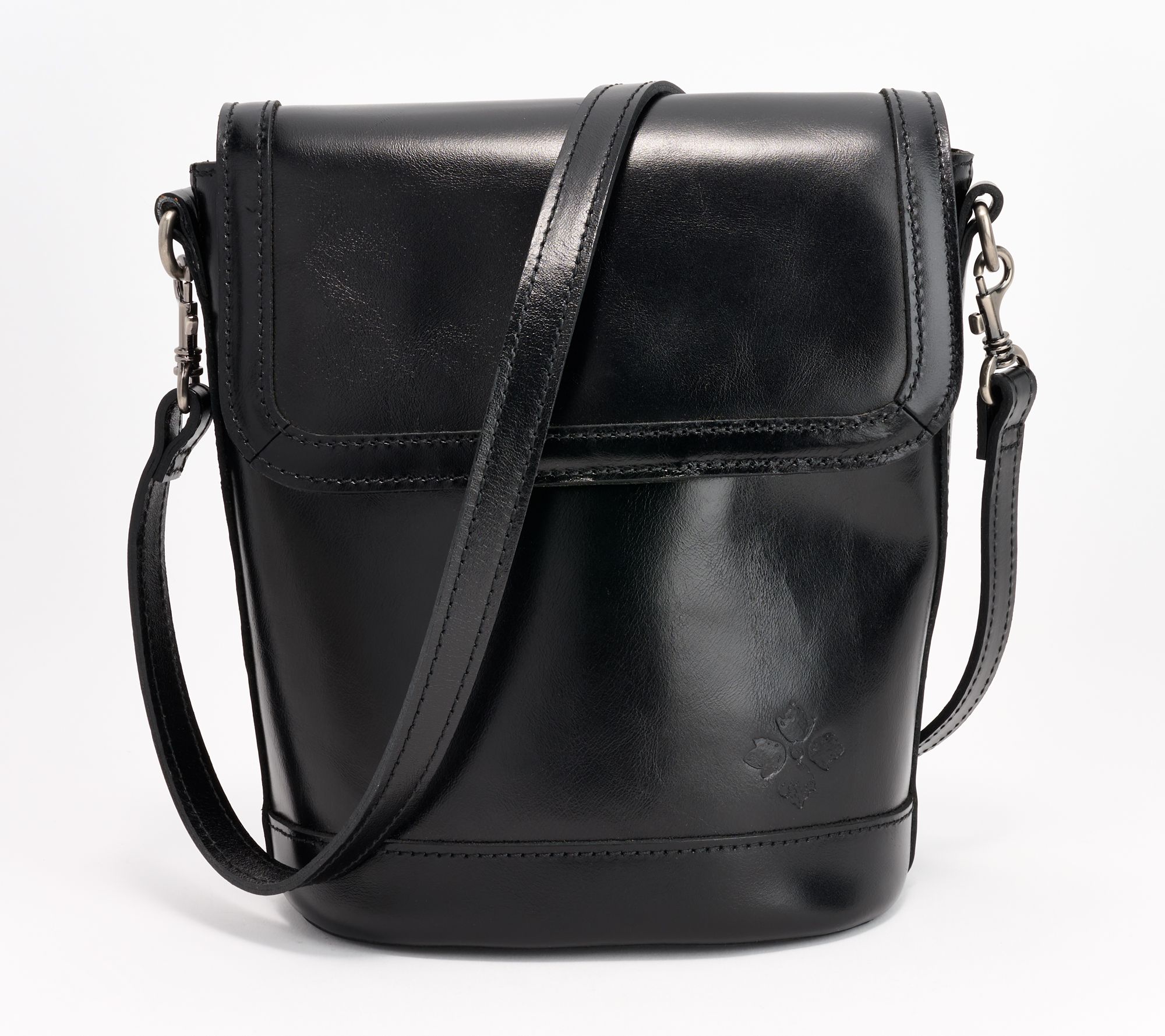 "As Is" Patricia Nash Ermi Large Leather Front Flap Crossbody