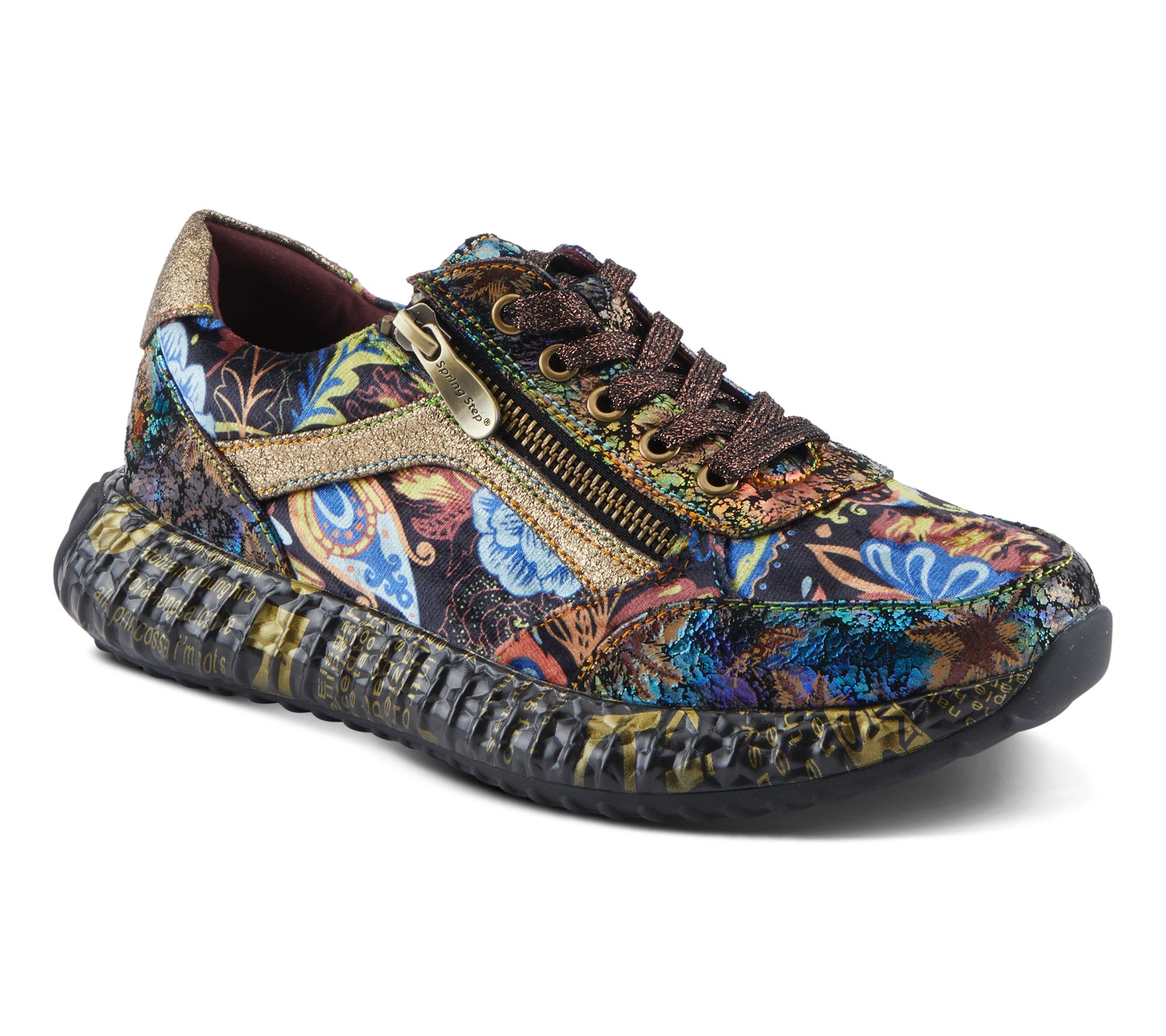 L Artiste by Spring Step Leather Sneakers Javana QVC