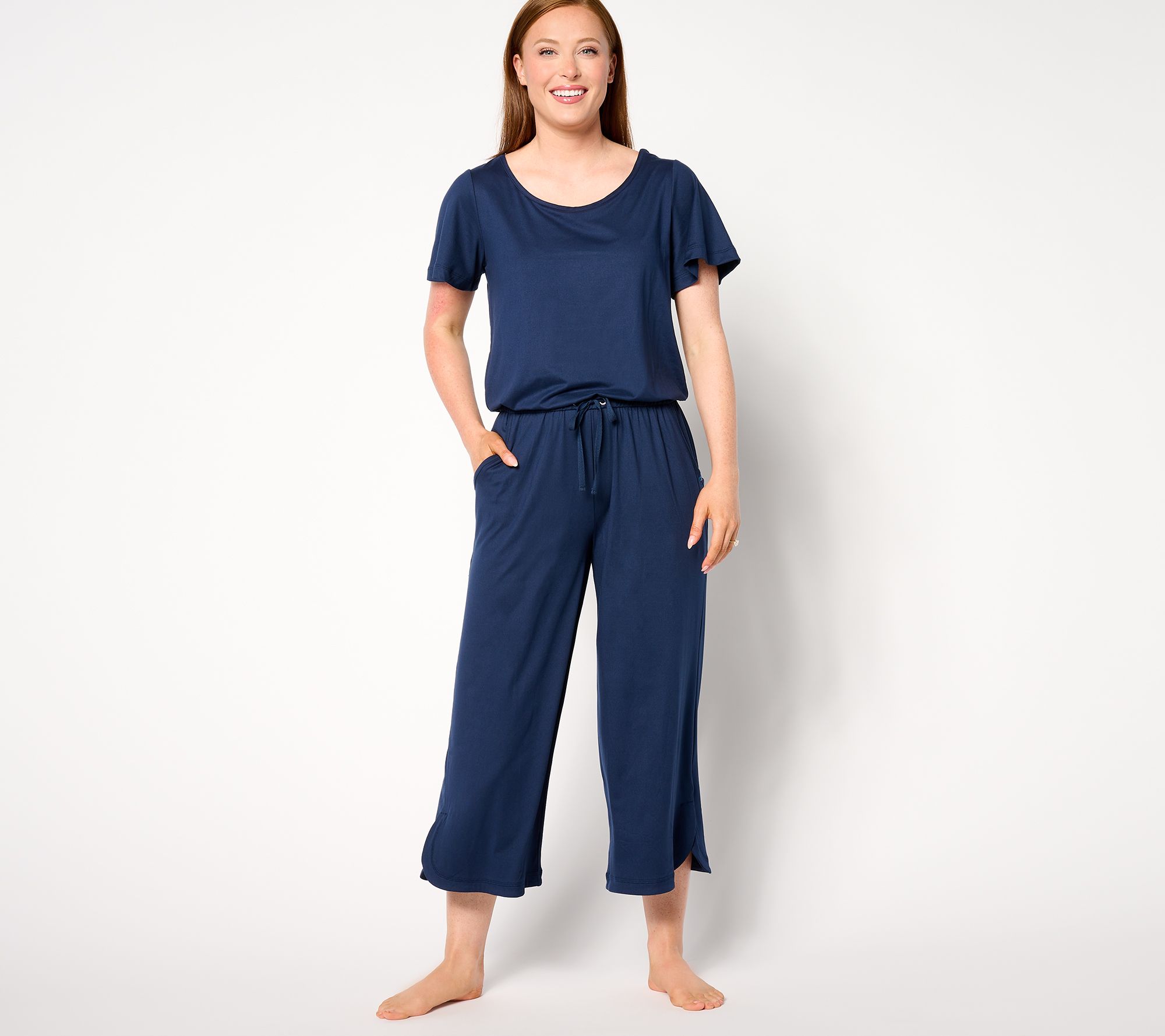 Lug Lounge Brushed Jersey Drawstring Jumpsuit - Trotter