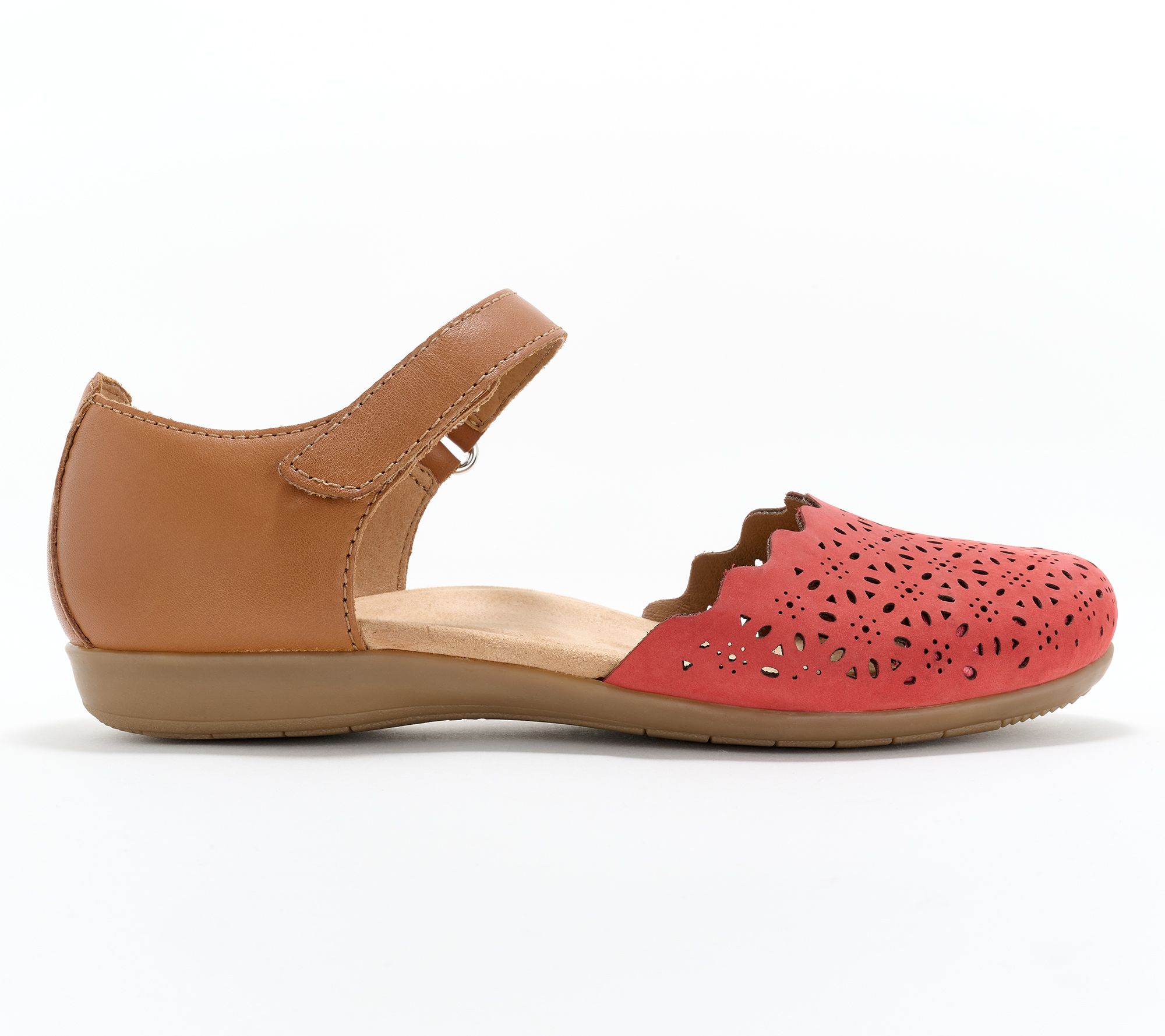 Earth Leather Perforated Mary-Janes - Brynn - QVC.com Earth Leather Perforated Mary-Janes - Brynn - QVC.com
