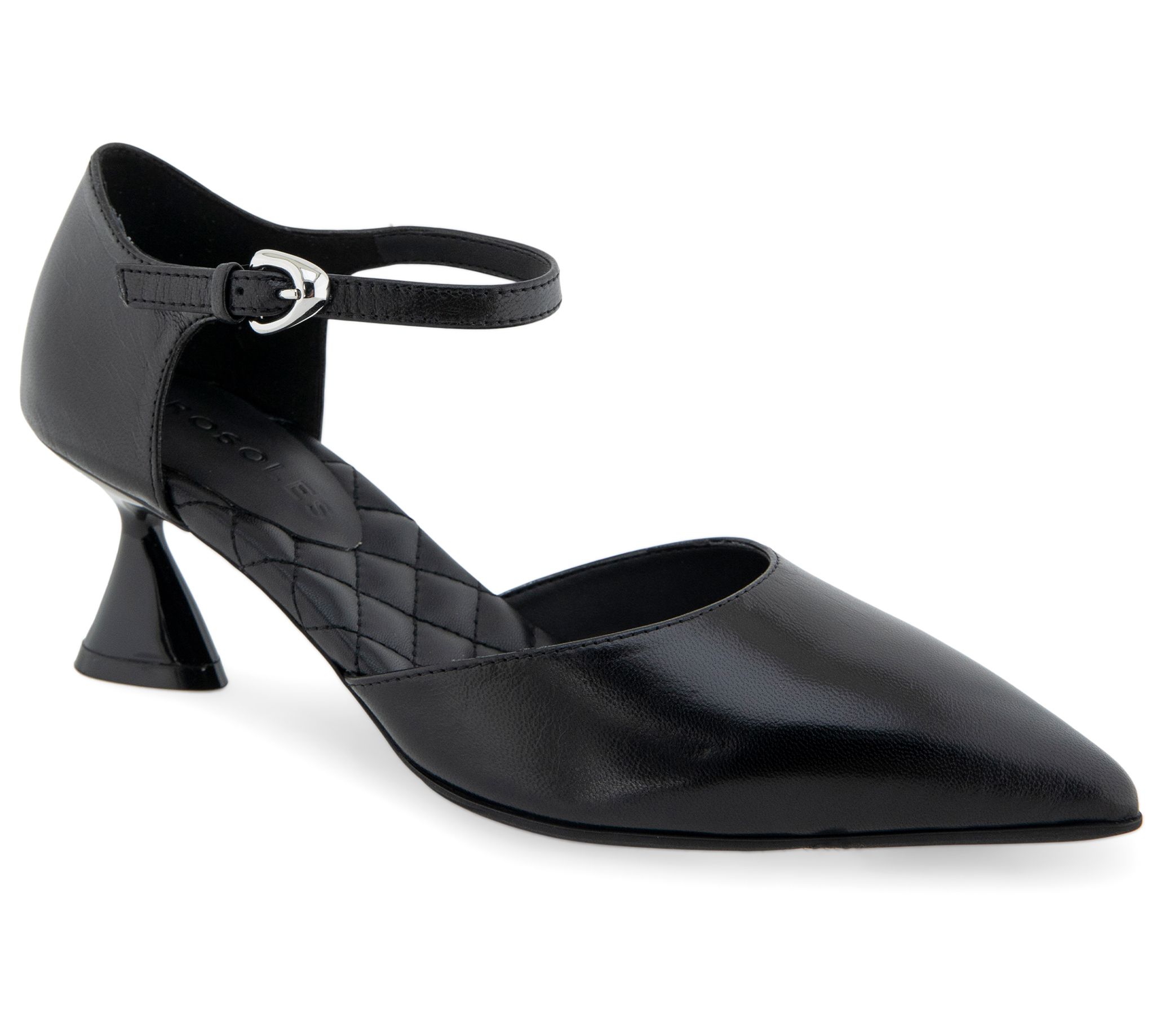 Aerosoles Buckle Strap Sculpted Leather Heel - January