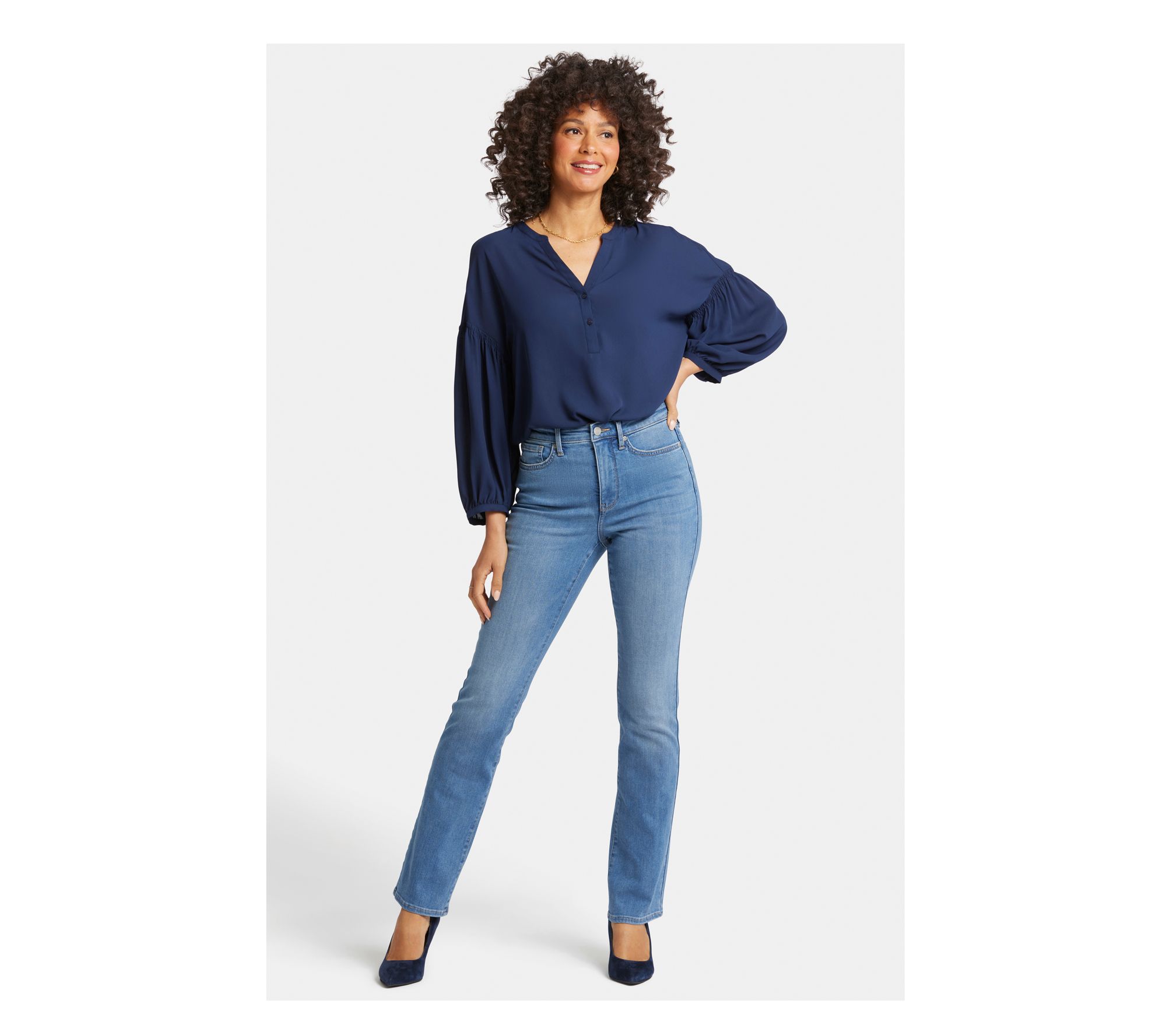 NYDJ High-Rise Billie Mini Bootcut Jean