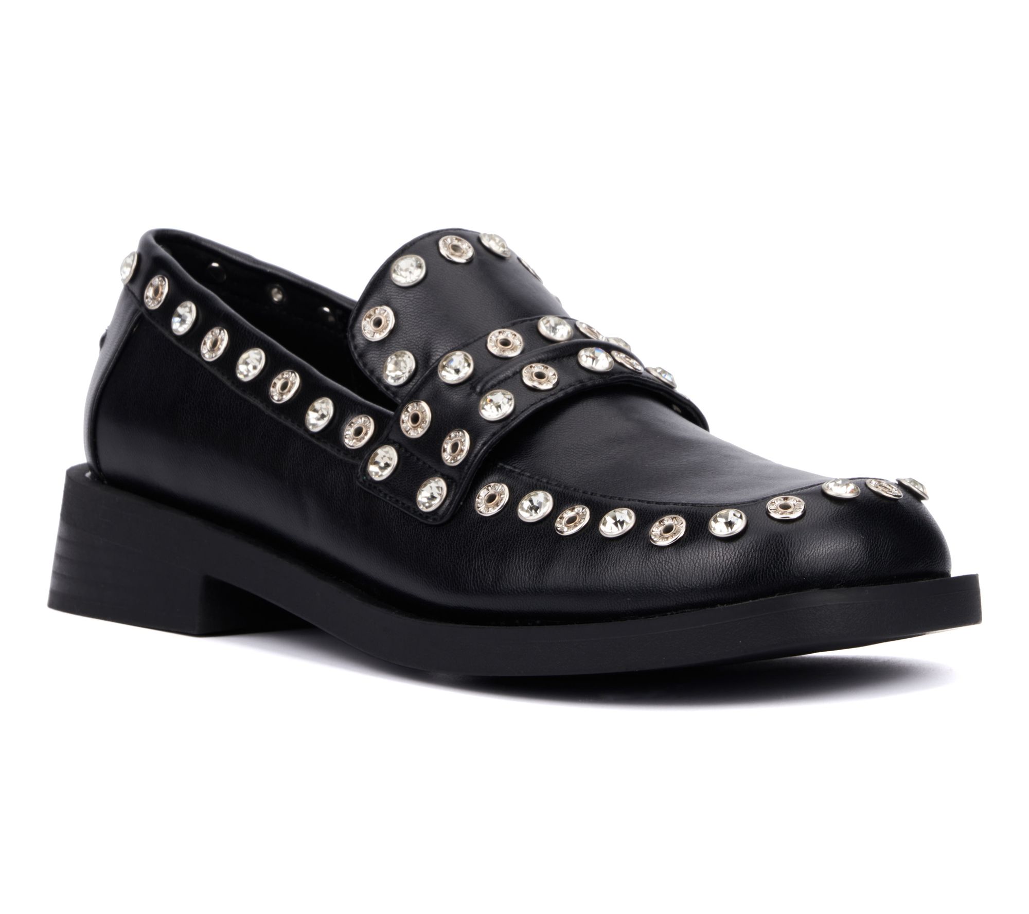 Olivia Miller Women's Libra Rhinestone Loafer