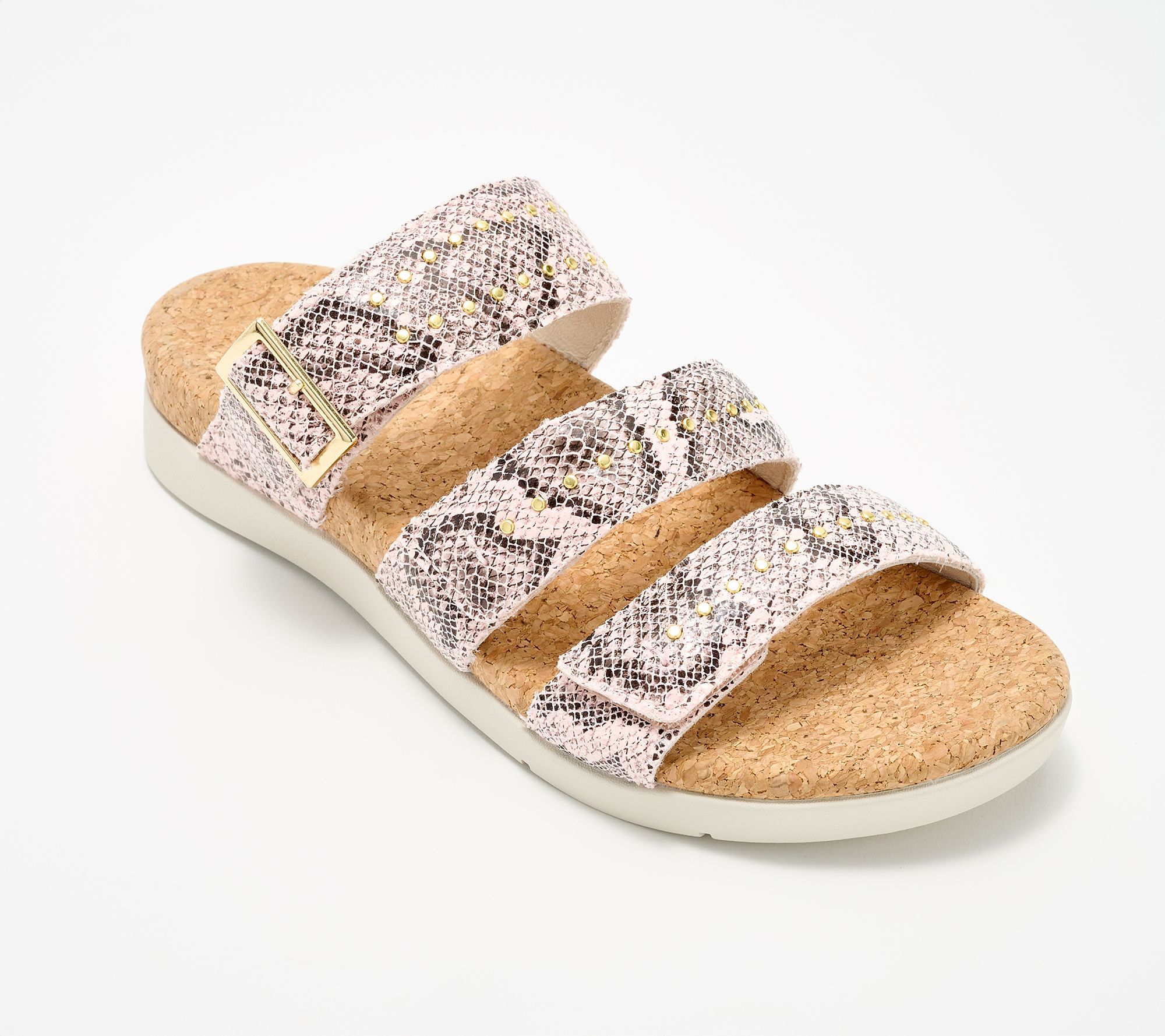 Revitalign Orthotic Triple Band Slide Sandals - Spring