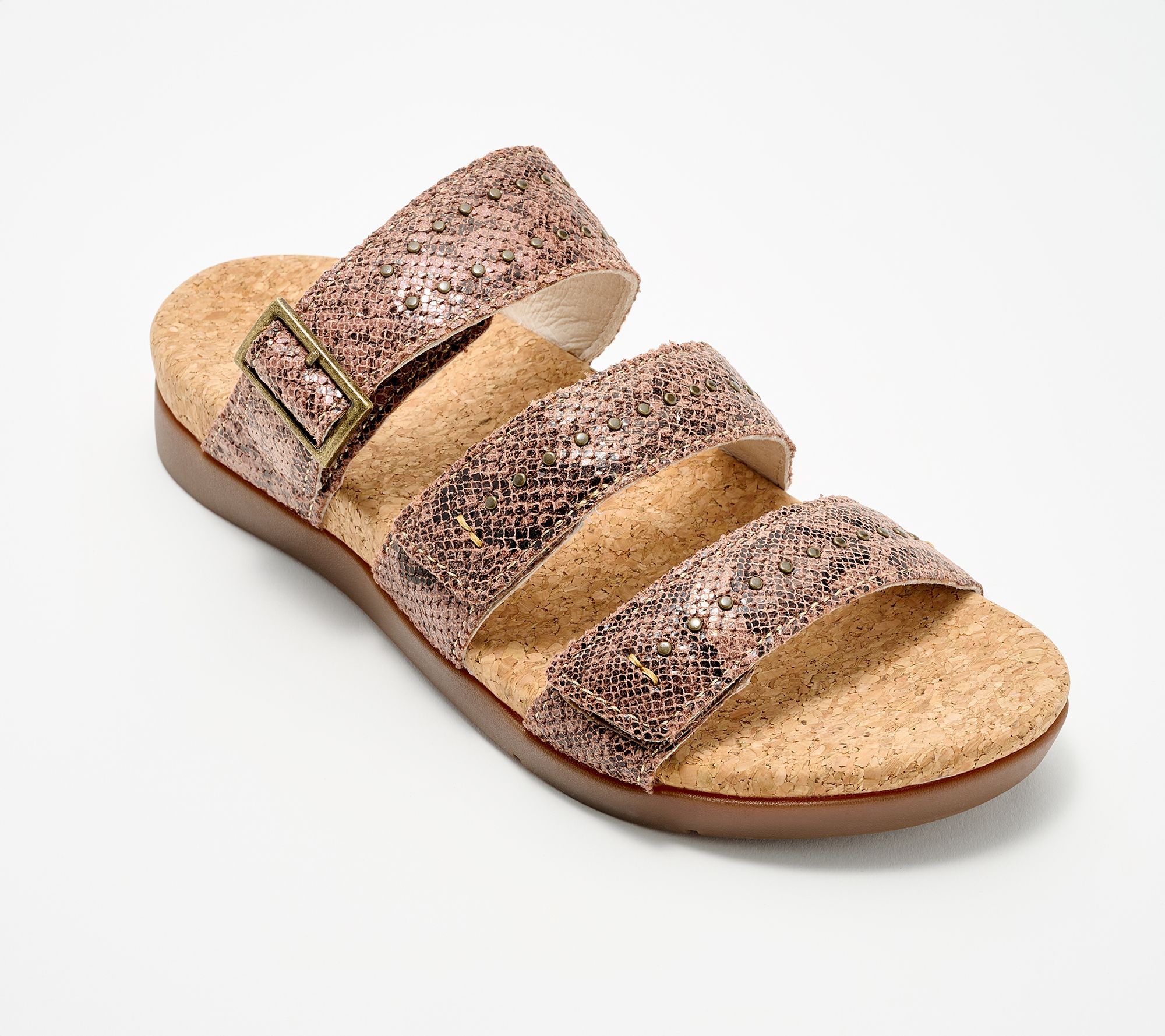 Revitalign Orthotic Triple Band Slide Sandals - Spring
