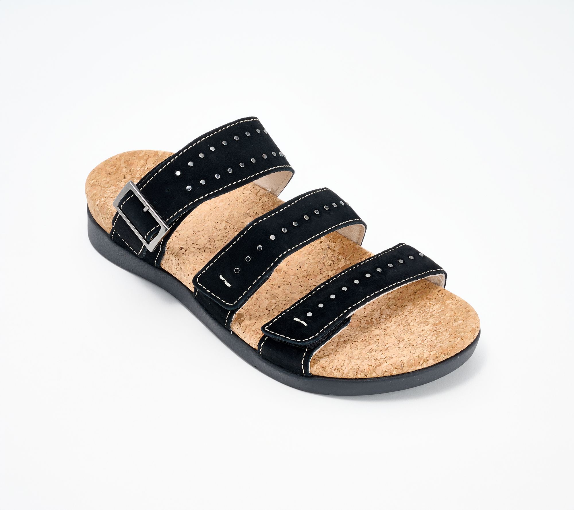 Revitalign Orthotic Triple Band Slide Sandals - Spring