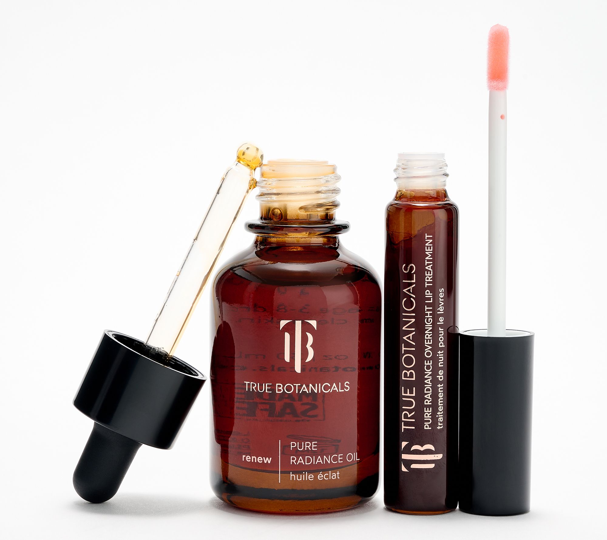 True Botanicals Soft Glowy Skin Radiance Oil & Overnight Lip Treatment Set
