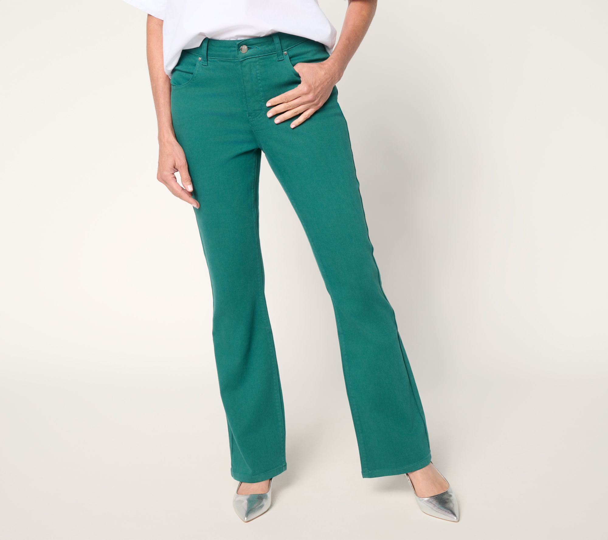 Women with Control Contour Curves Regular Color Jeans