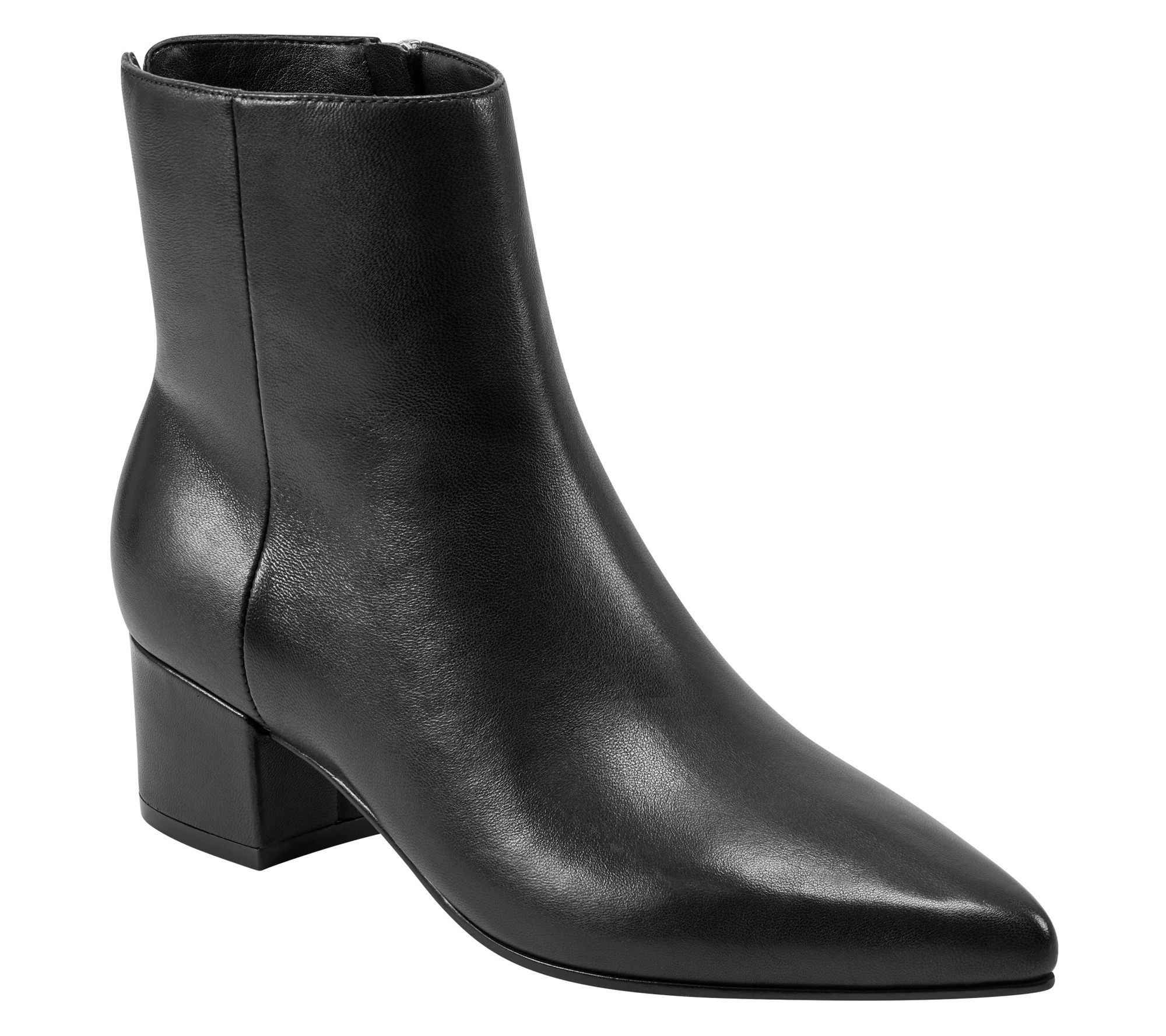 Marc Fisher LTD Leather Ankle Boots - Leonna-QV