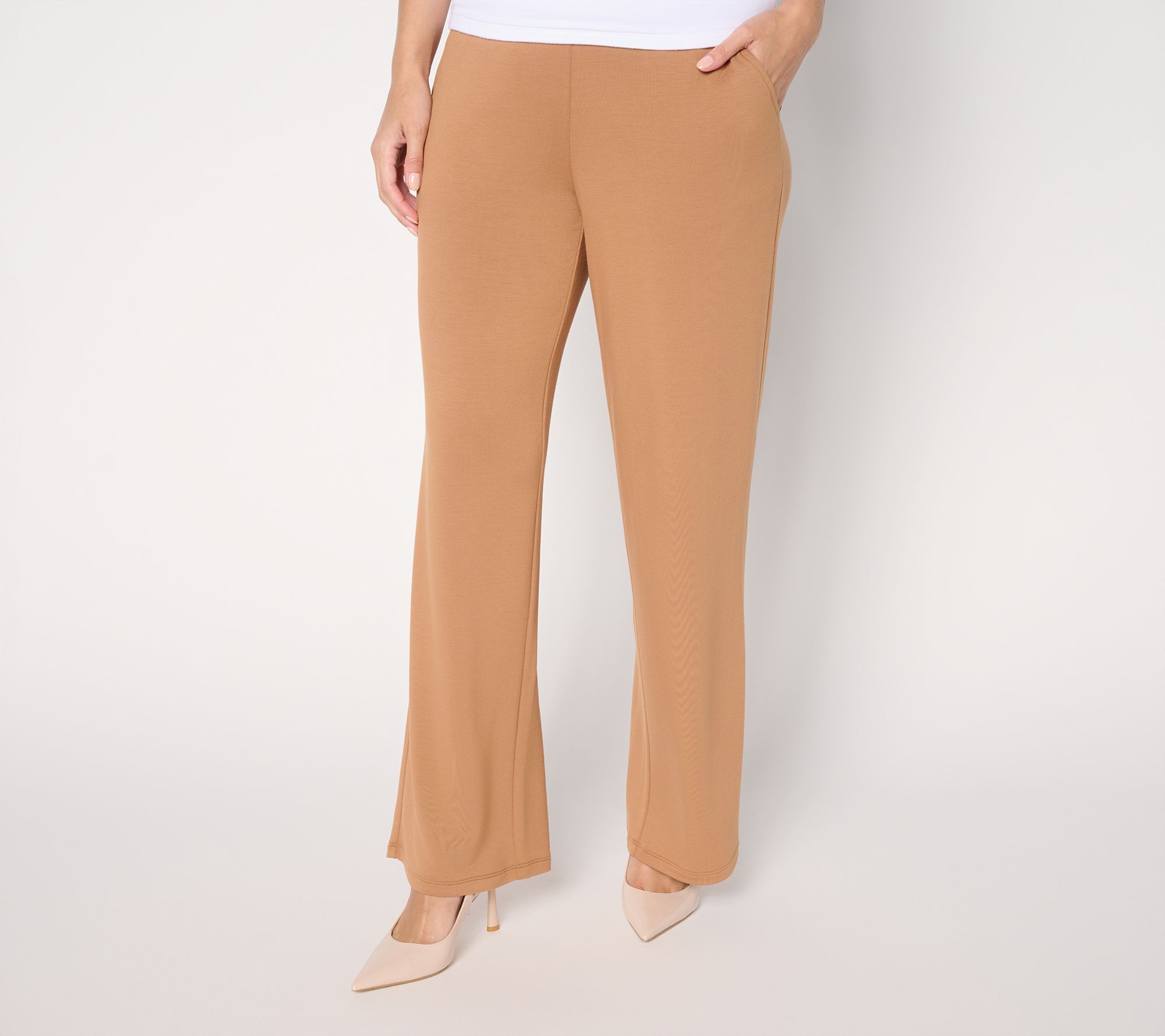 Branids Dress Out Loud Petite Acquitted Knit Wide Leg Pants