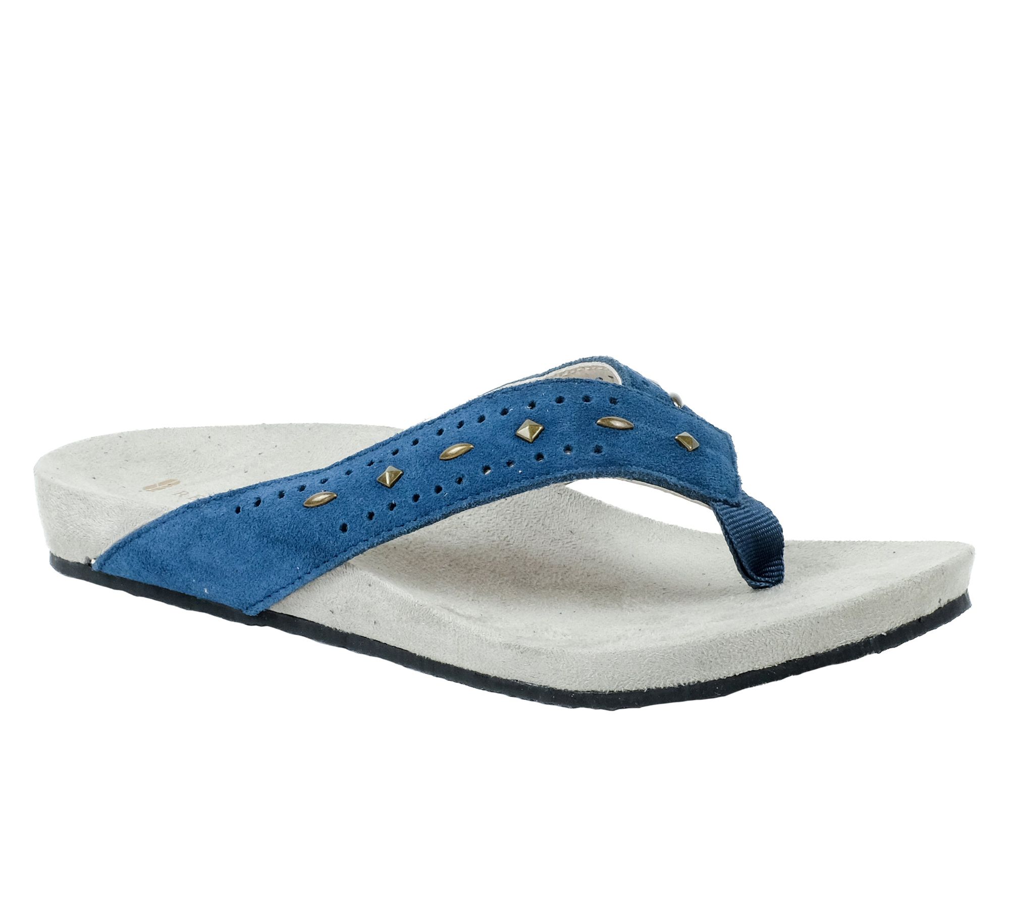 Revitalign Orthotic Studded Suede Thong Sandals - Kena
