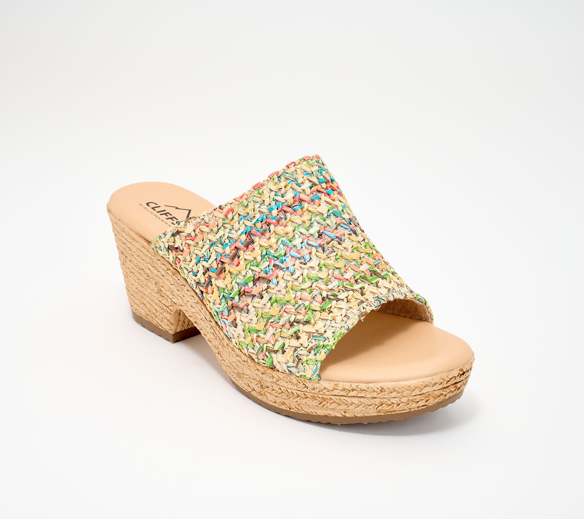 Cliffs by White Mountain Raffia Wedges - Biando