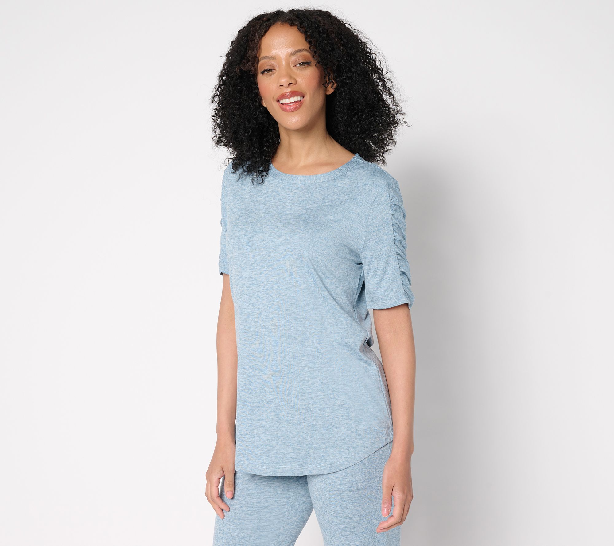 "As Is" Denim & Co. Active Regular Cool to the Touch Jersey Tunic