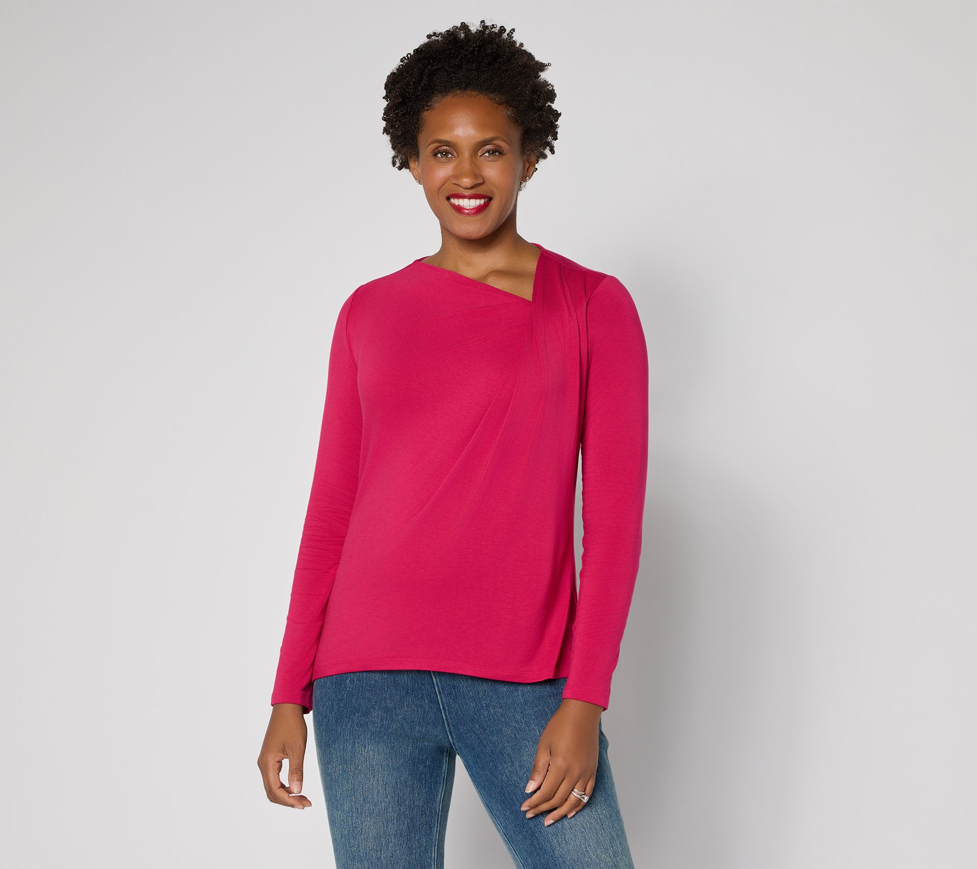 Attitudes by Renee Knit Twist Detail Top