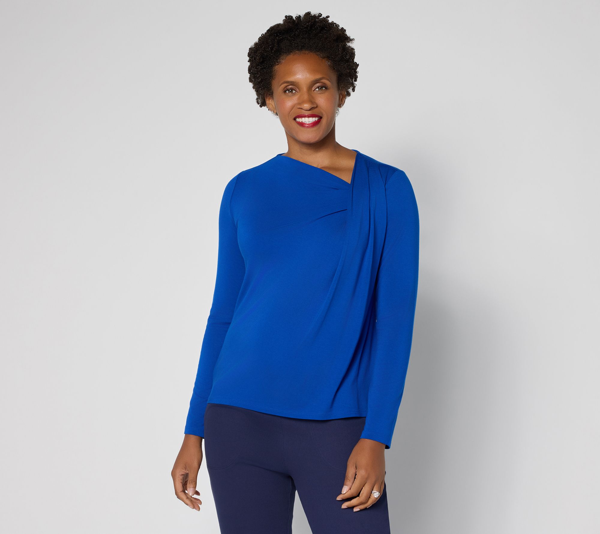 Attitudes by Renee Knit Twist Detail Top