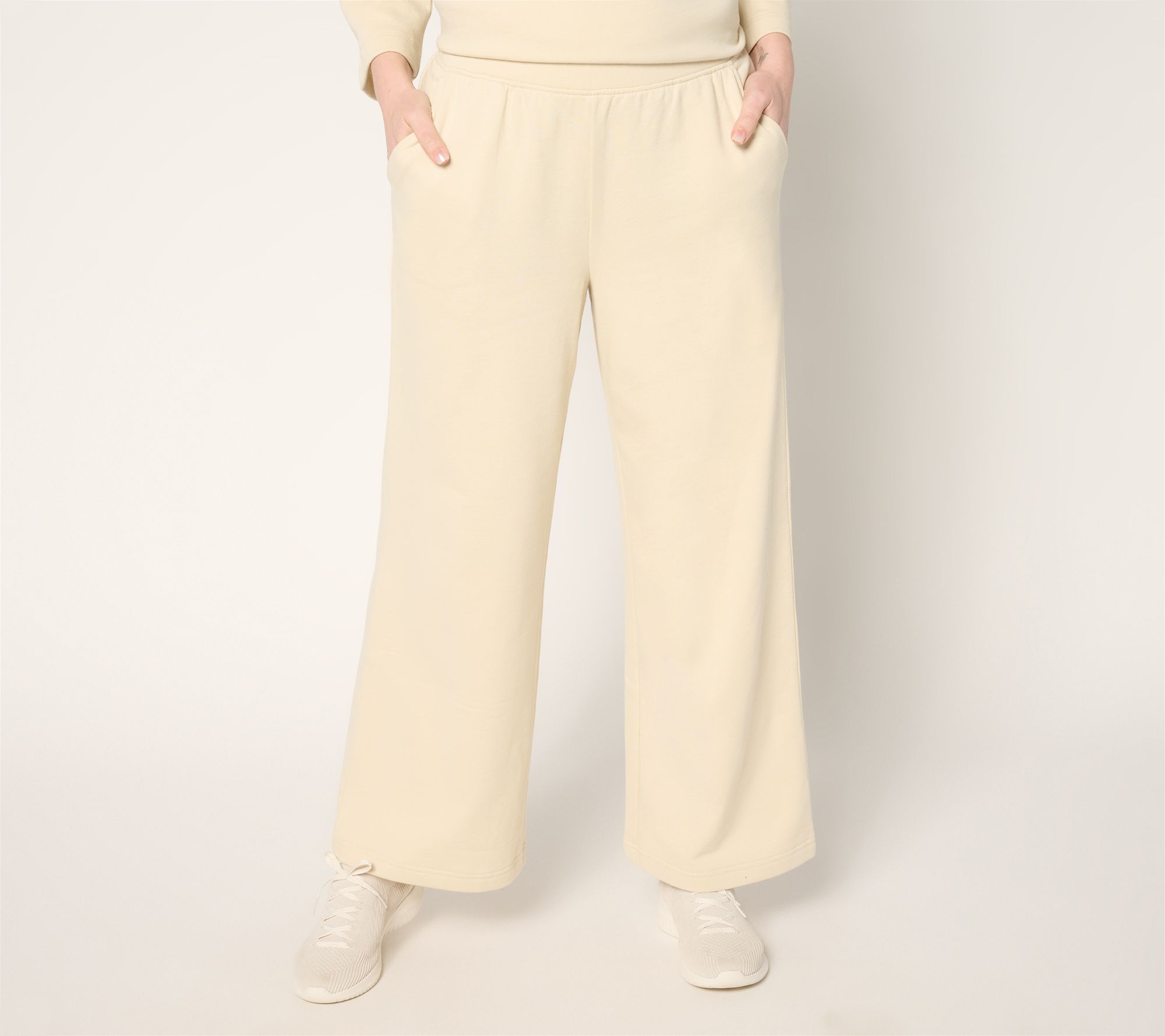 "As Is" Martha Stewart Signature Tall French Terry Ankle Pants