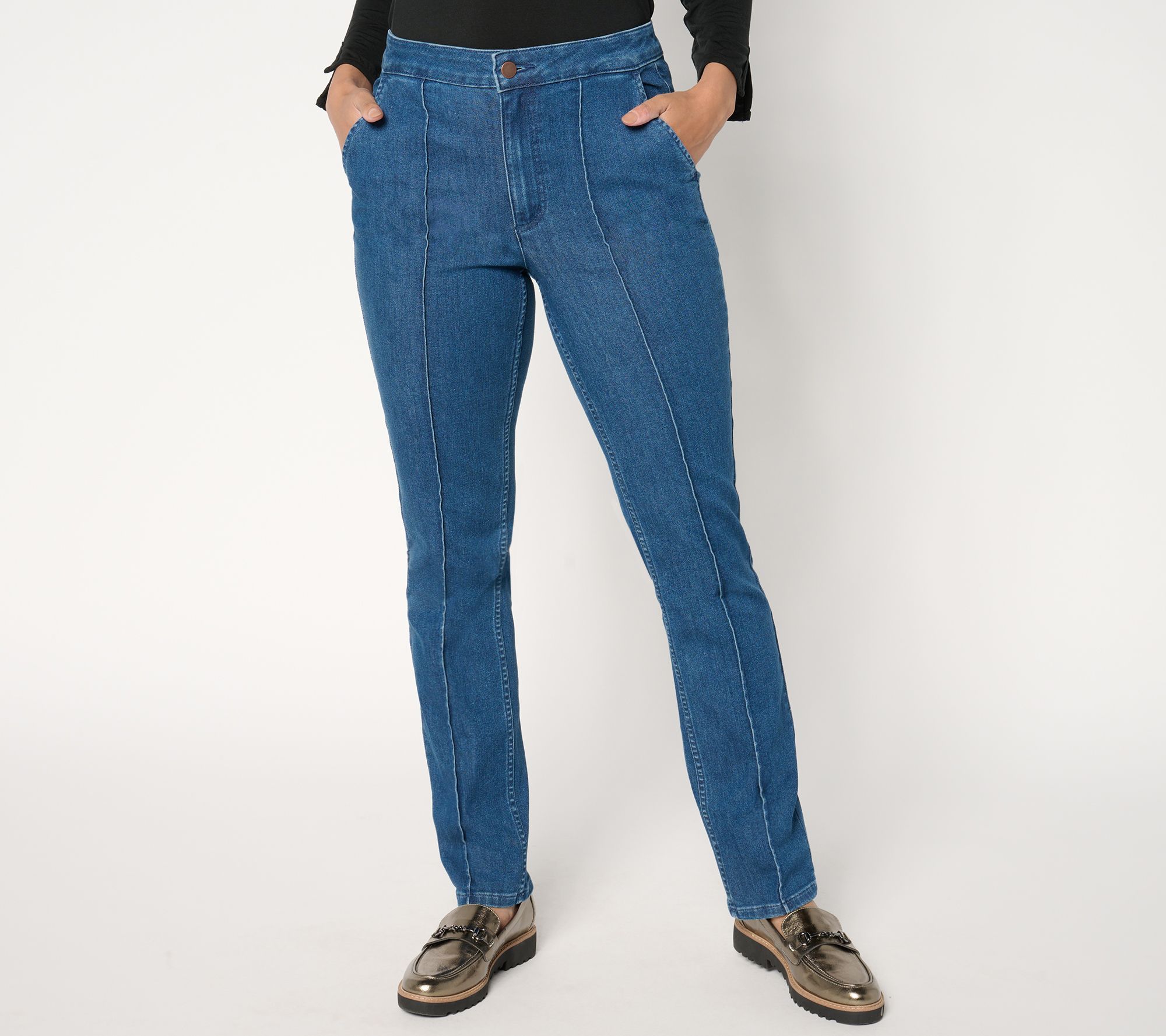 "As Is" BEAUTIFUL by Lawrence Zarian Reg Pintuck Slim Jean- Ind