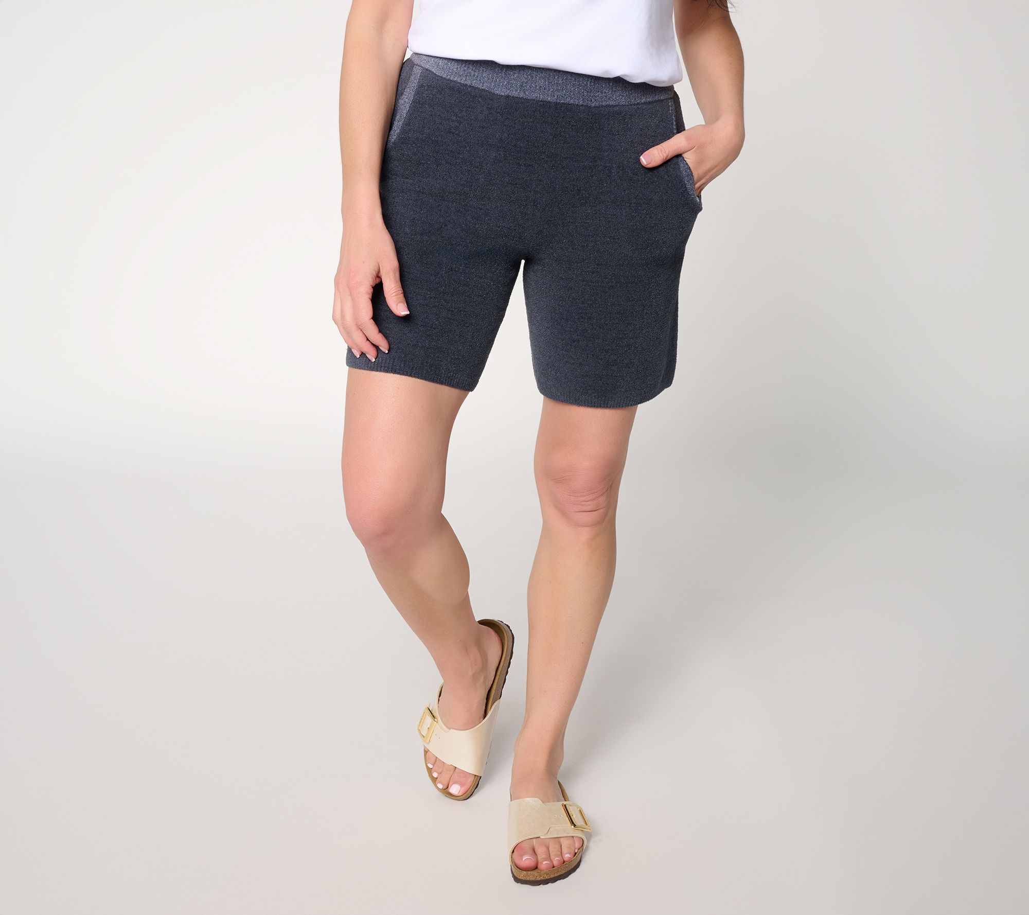 Barefoot Dreams CozyChic Ultra Lite Heathered Rib Bermuda Short