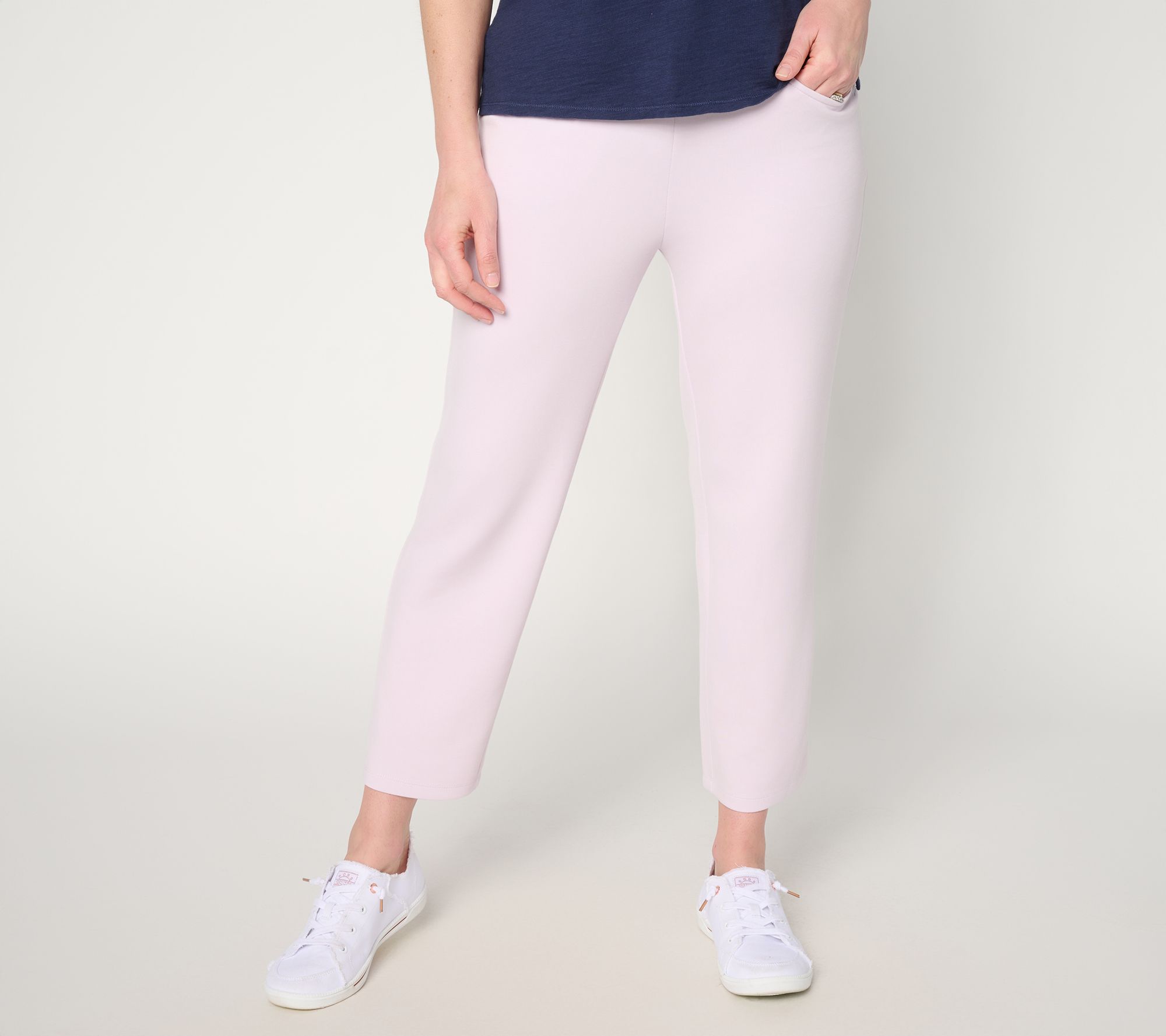 Belle by Kim Gravel Petite ScubaLuxe Escape Edit Cropped Pant