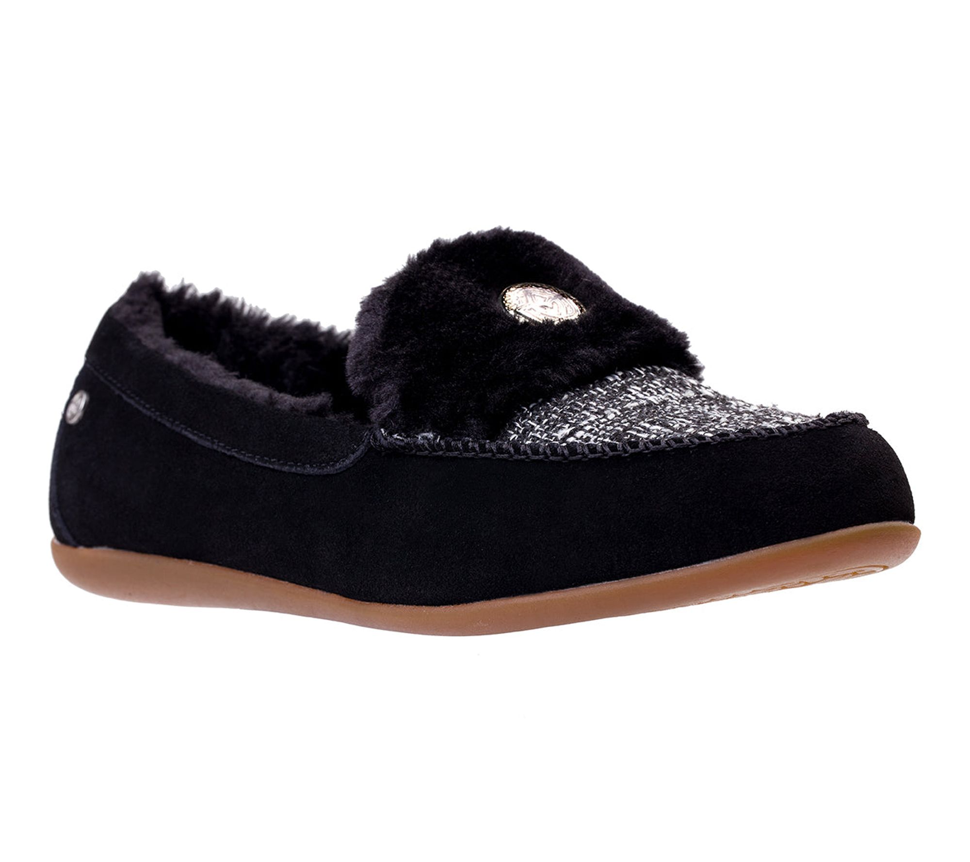 Spenco Orthotic Tweed Slippers - Birch