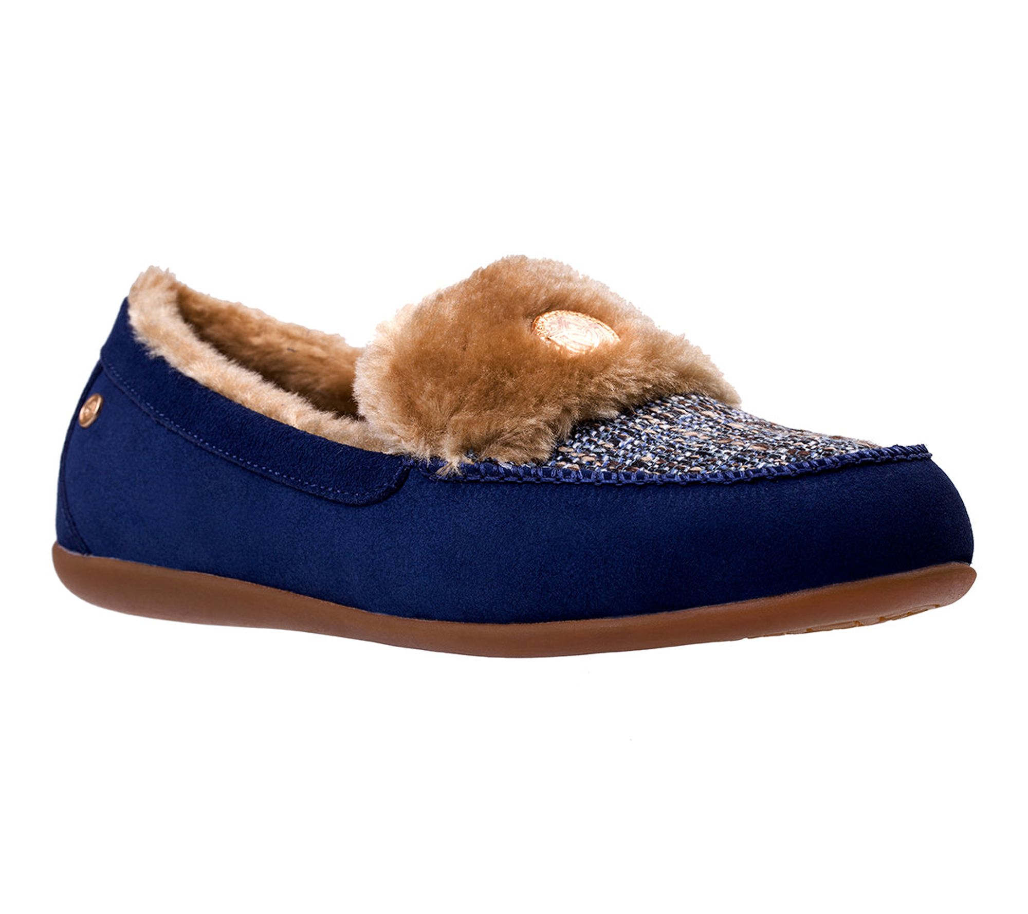 Spenco Orthotic Tweed Slippers - Birch