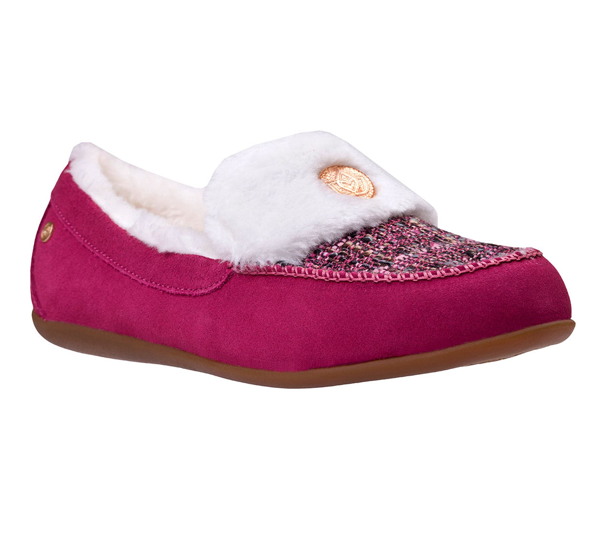 Spenco Orthotic Tweed Slippers - Birch