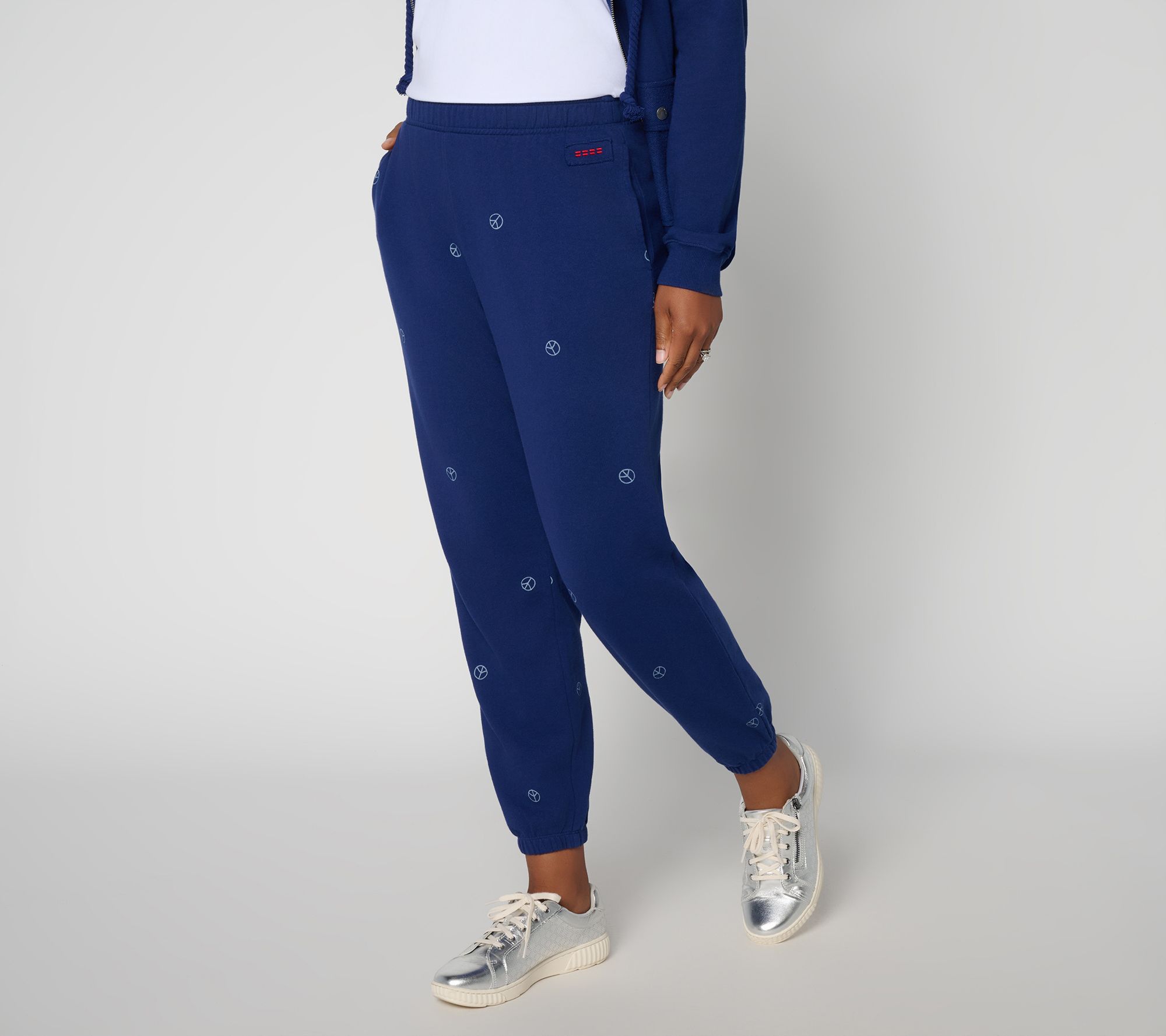  Peace Love World Regular Printed Pull On Joggers