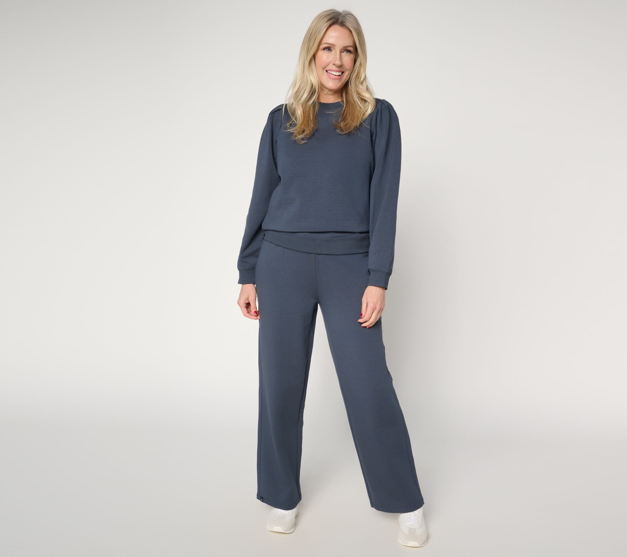 "As Is" Barefoot Dreams Petite Brushed Luxe Lounge Pullover & Pant