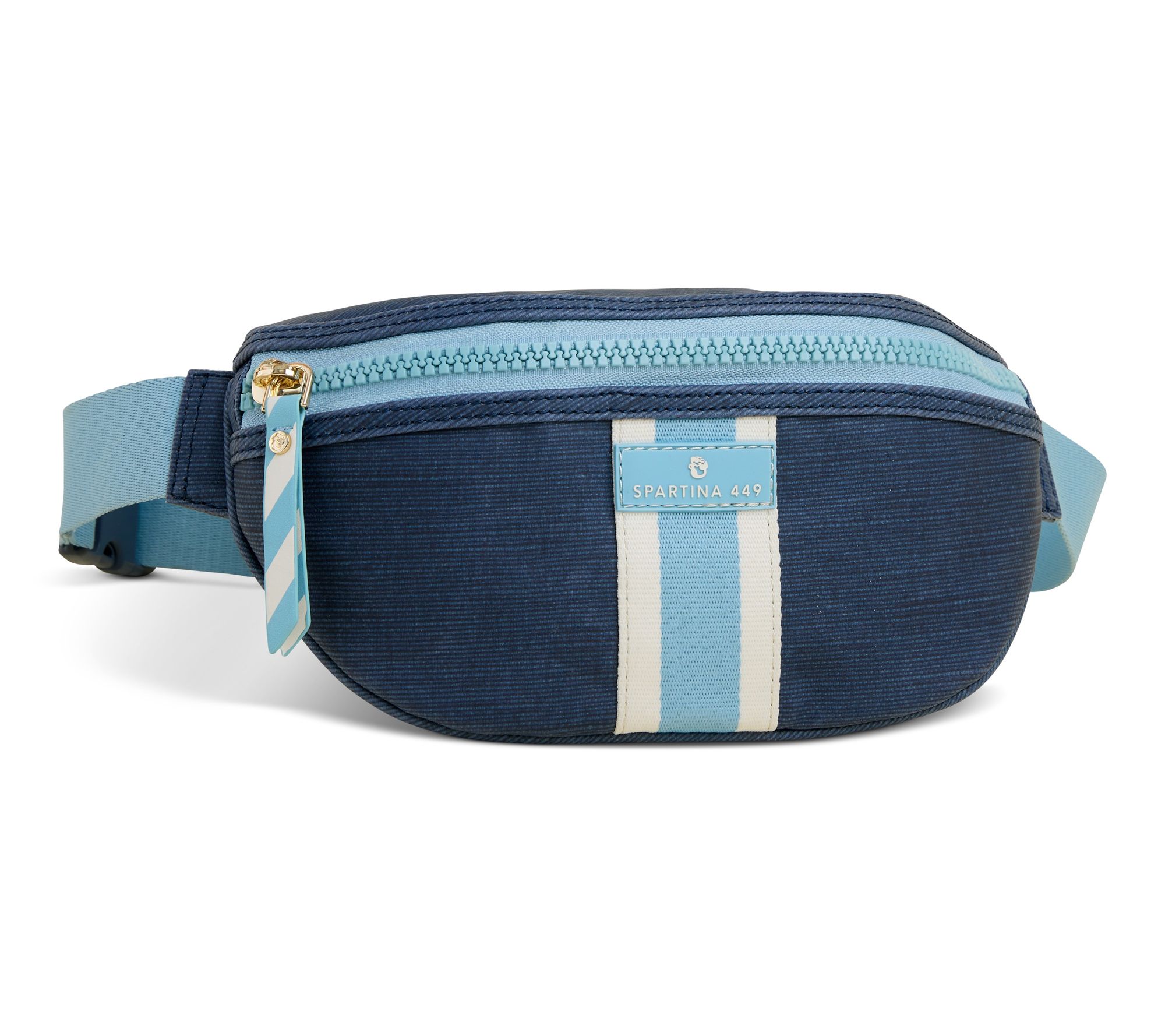 Spartina 449 Armada Belt Bag Navy Blue Stripe