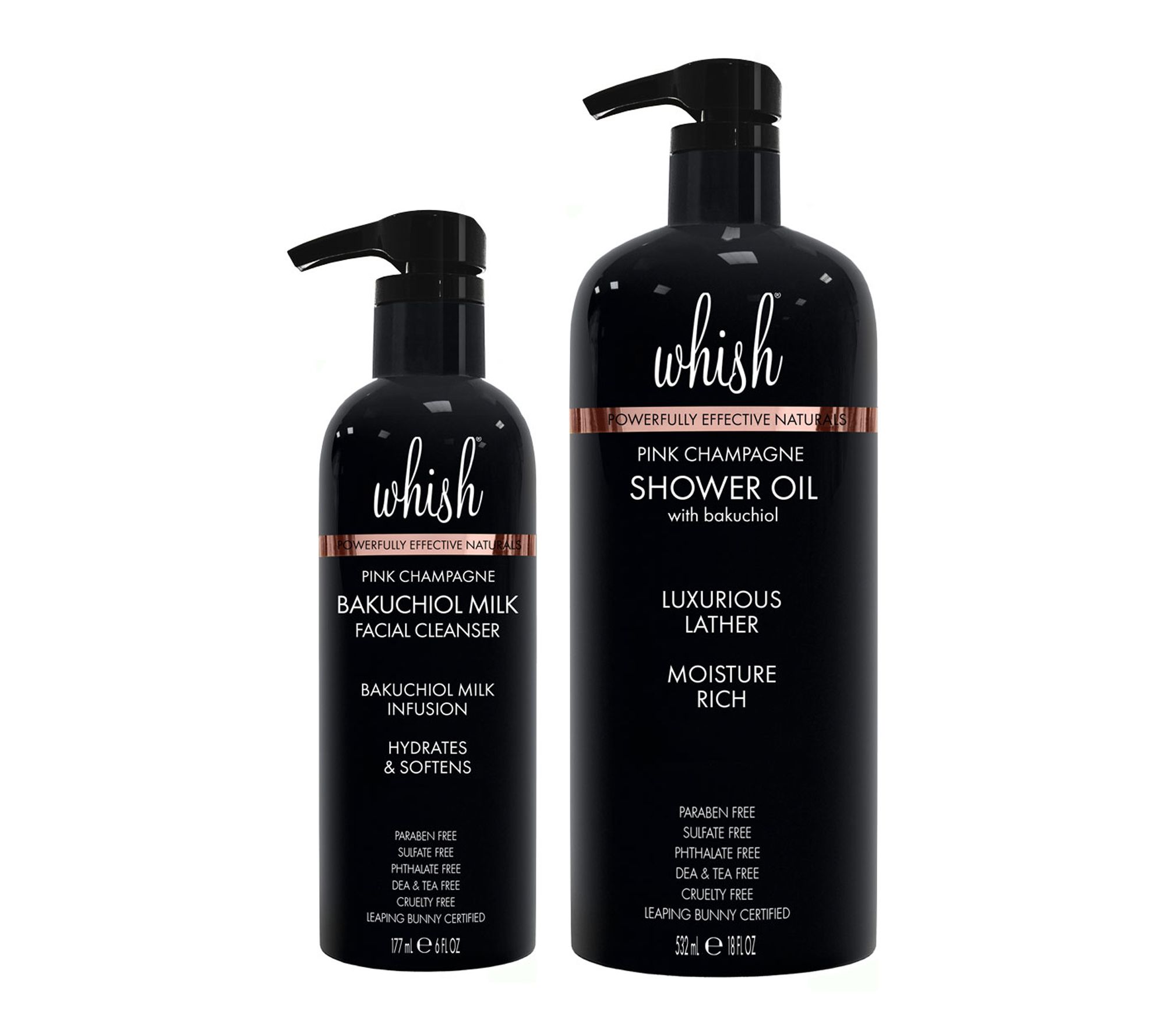 Whish 18-oz Shower Oil & 6-oz Milk Cleanser