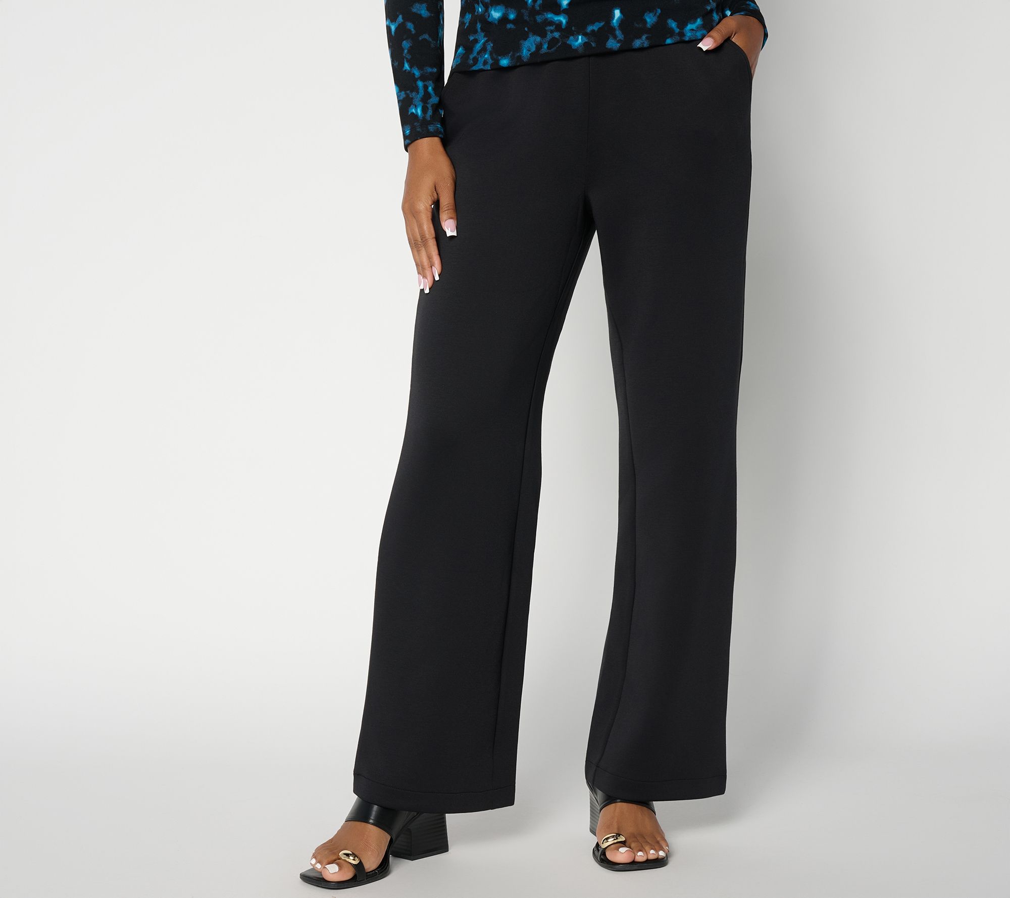 Carla Rockmore Collection Pet Straight Leg Stat Scuba Pants