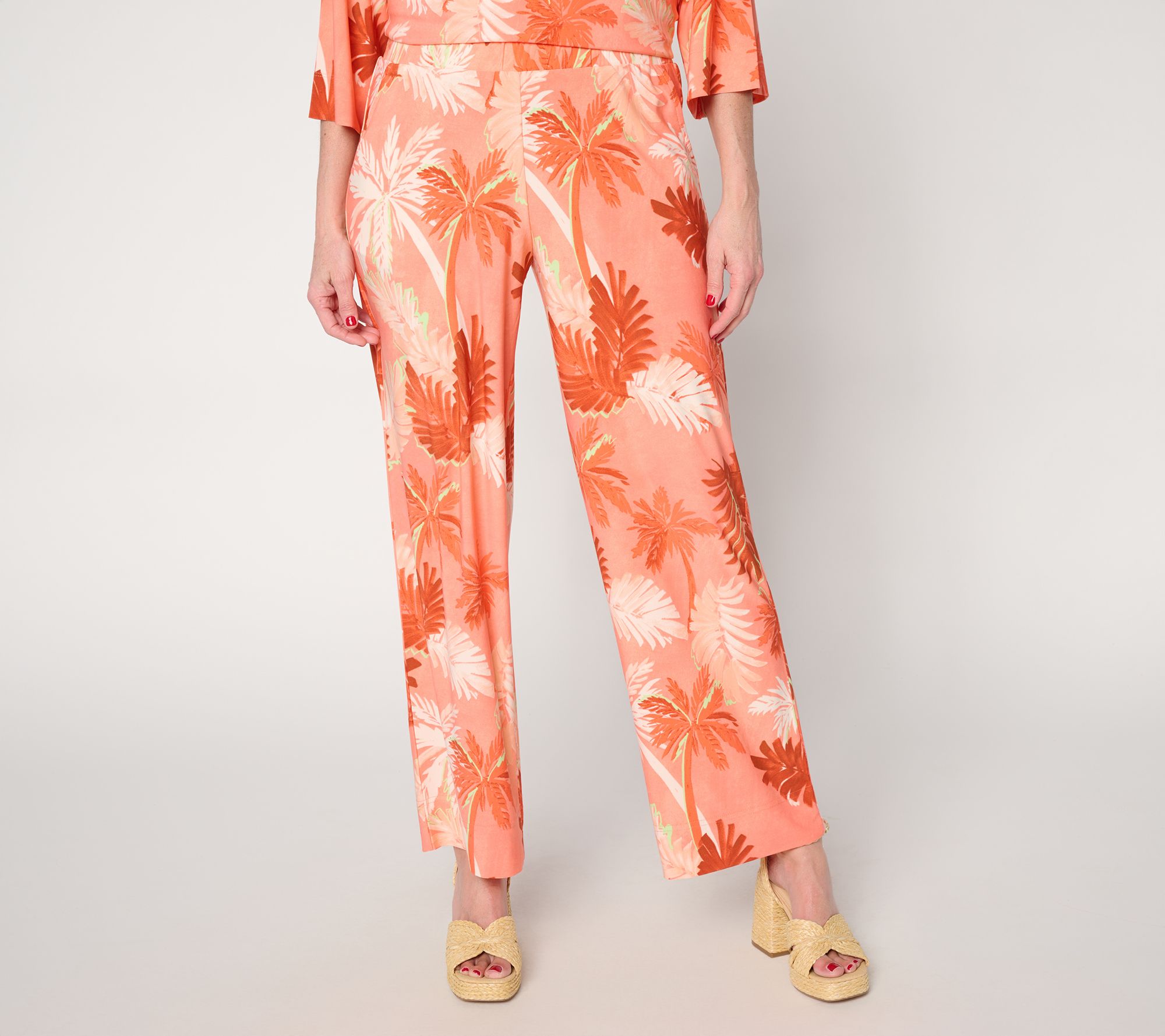 "As Is" Brandis Dress Out Loud Tall Discovery Knit Palm Pant